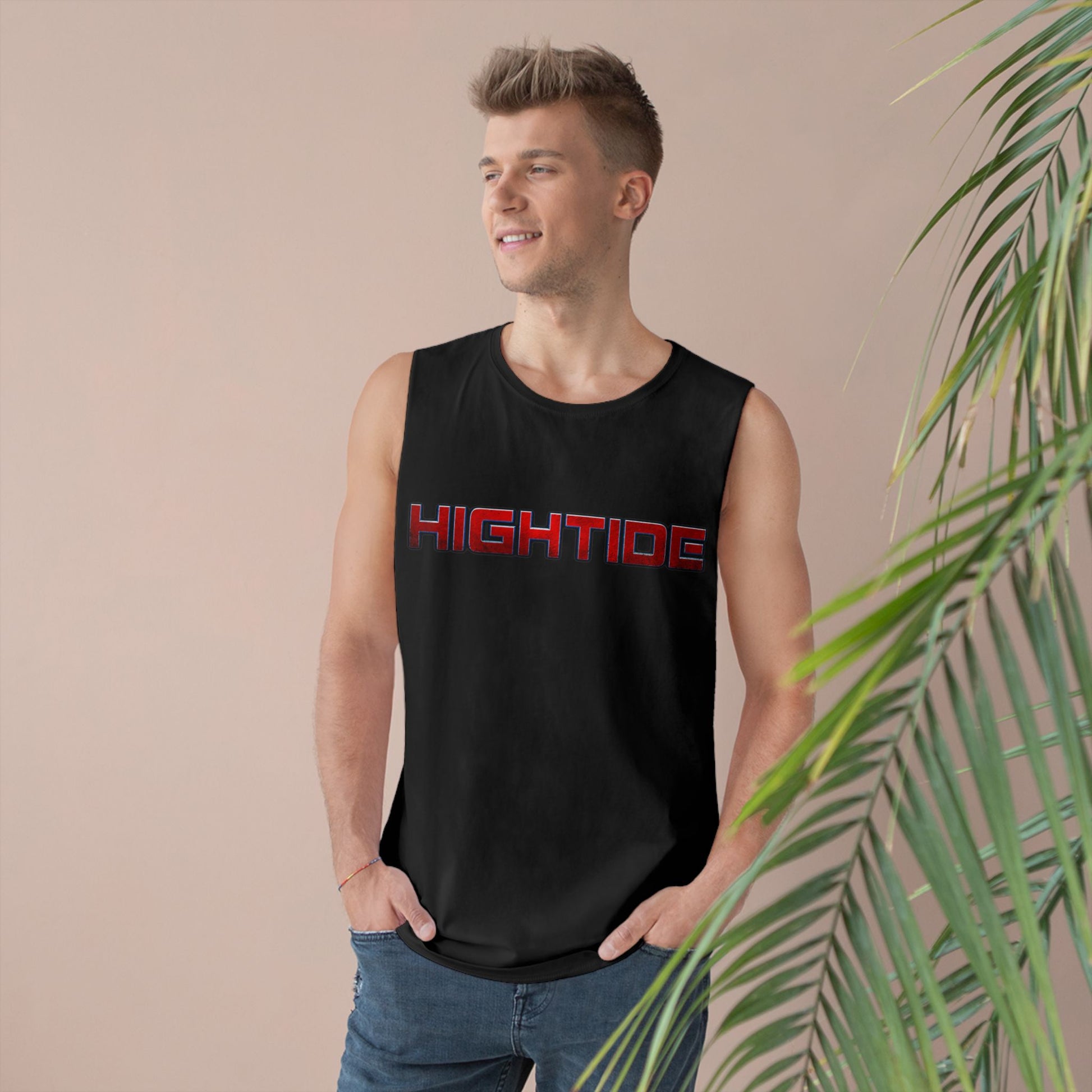 HighTide Unisex Tank Top, Summer Beach Wear, Casual Style, Unisex Fitness Shirt, Gift for Beach Lovers, Outdoor Activities