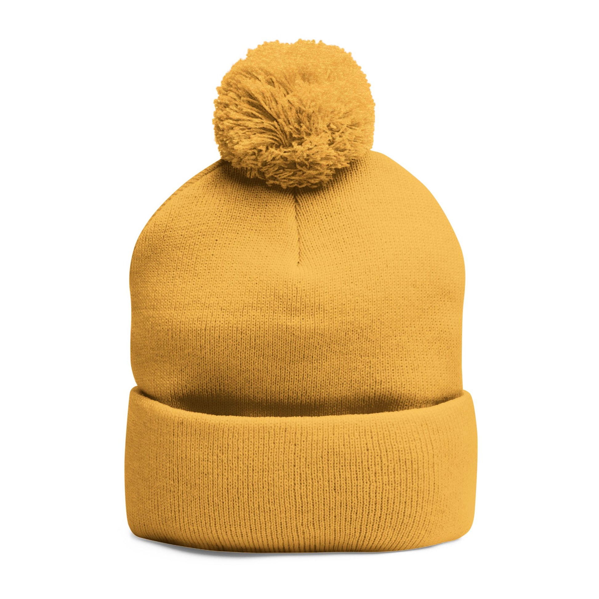 Pom-Pom Knit Cap (Embroidery)