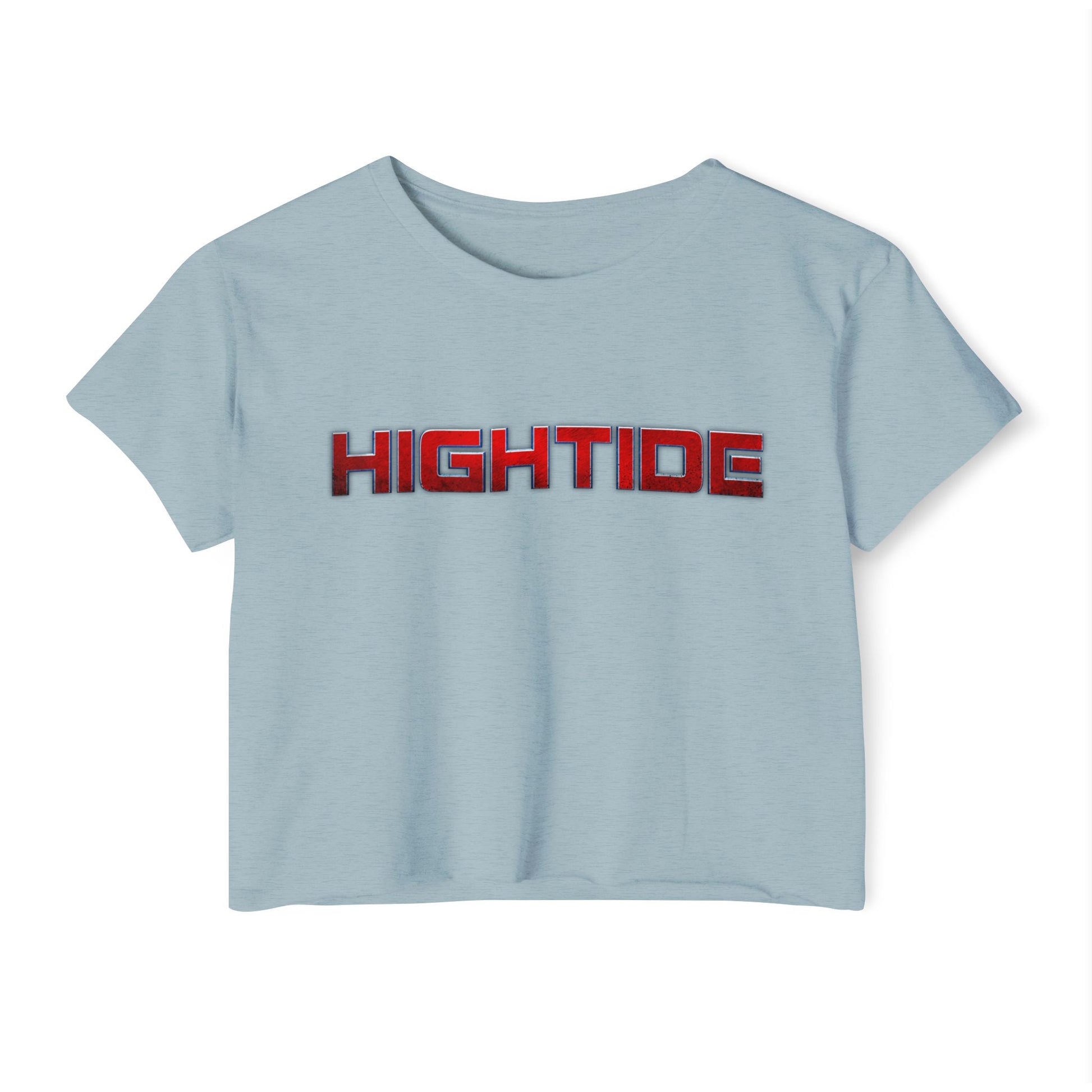 High Tide Women's Festival Crop Top, Summer Crop Tee, Beach Wear, Music Festival Shirt, Boho Style Top, Vacation Outfit