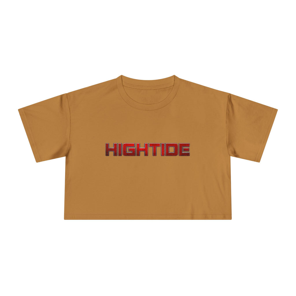 High Tide Women's Crop Tee - Casual Summer Top, Beach Wear, Trendy Outfit, Perfect Gift for Surf Lovers, Summer Vibes, Vacation Style