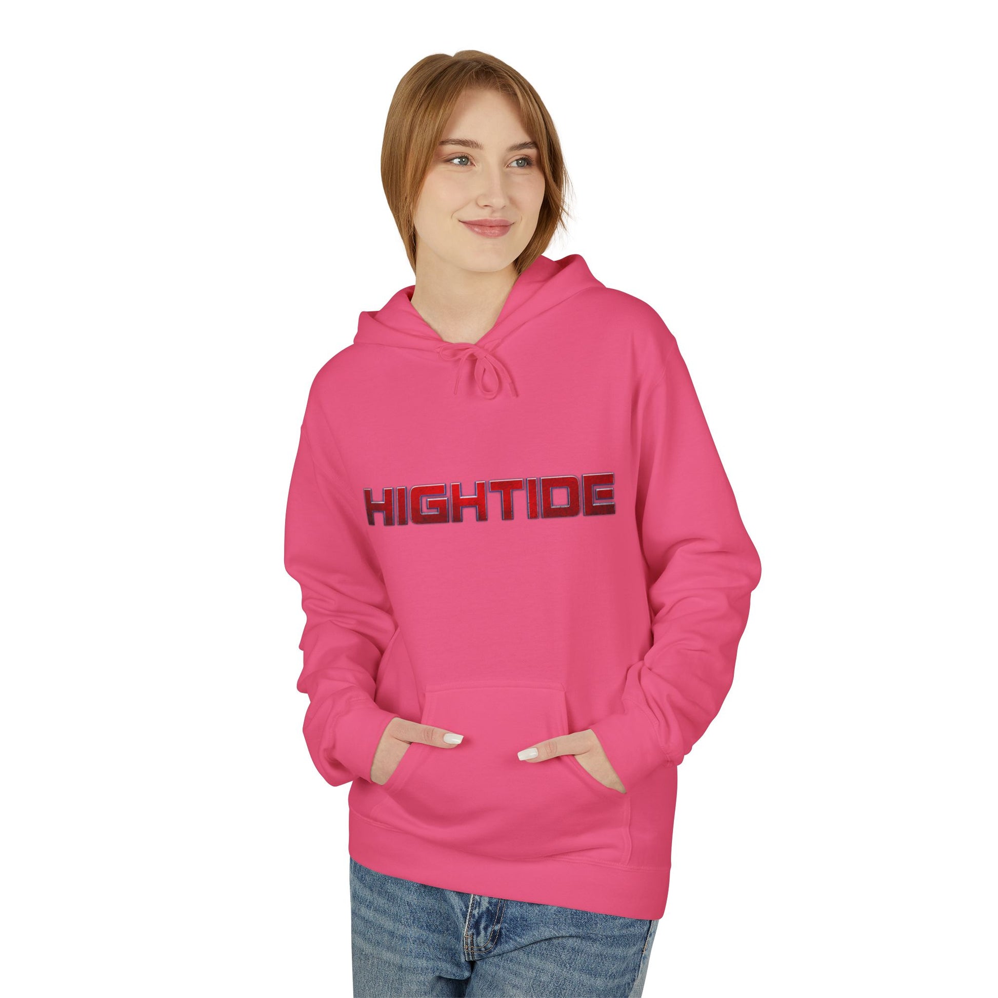 High Tide Softstyle Hoodie, Unisex Fleece Sweatshirt, Beach Vibe Apparel, Unique Gift for Surfers, Casual Comfort Wear