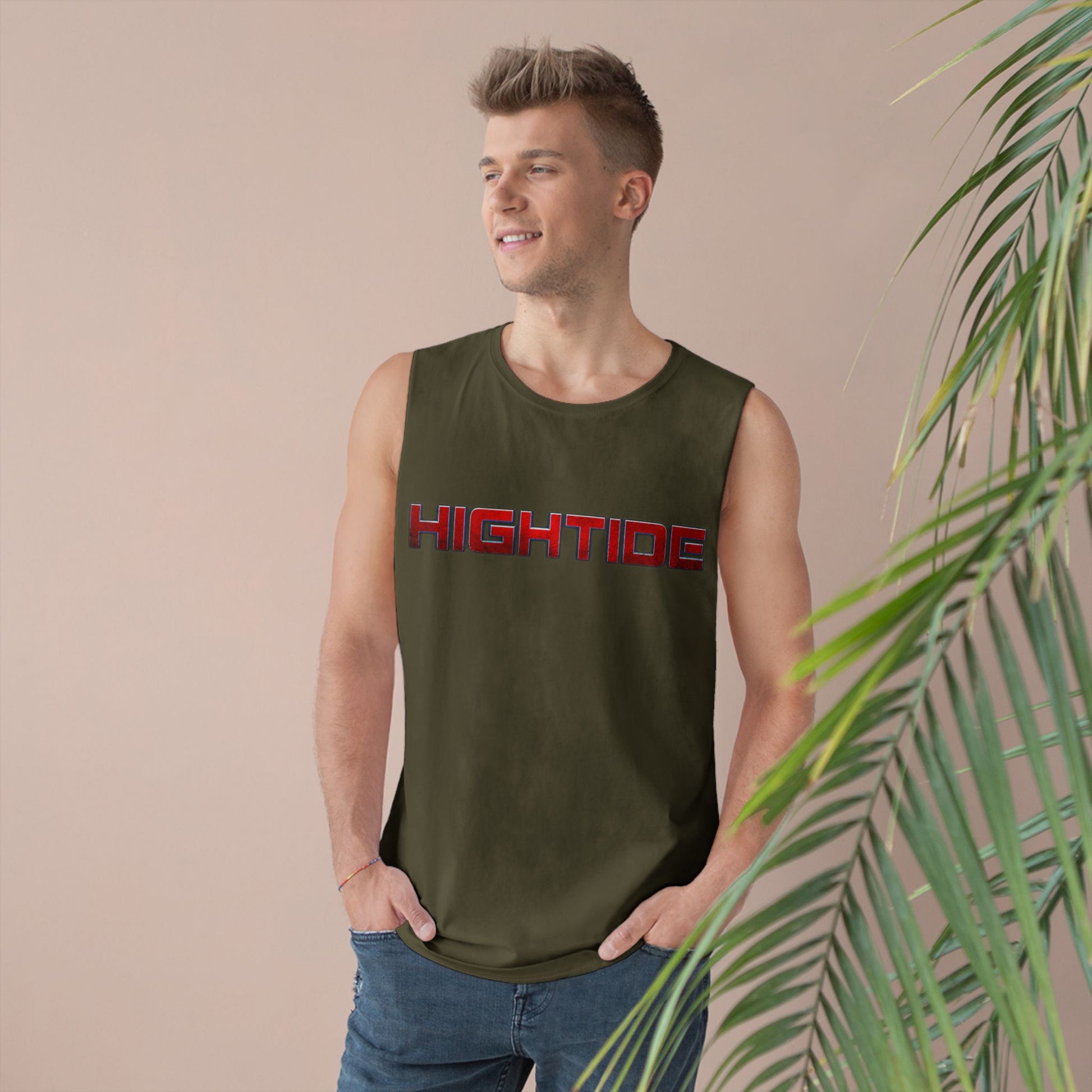 HighTide Unisex Tank Top, Summer Beach Wear, Casual Style, Unisex Fitness Shirt, Gift for Beach Lovers, Outdoor Activities