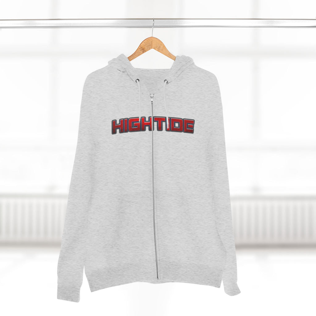 High Tide Unisex Zip Hoodie | Coastal Casual Wear, Surf Style, Beach Lover Gift, Comfortable Outerwear, Everyday Adventure