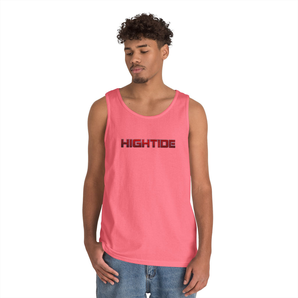 HighTide Unisex Cotton Tank Top, Summer Beach Wear, Casual Fitness Top, Gifts for Ocean Lovers, Outdoor Activities