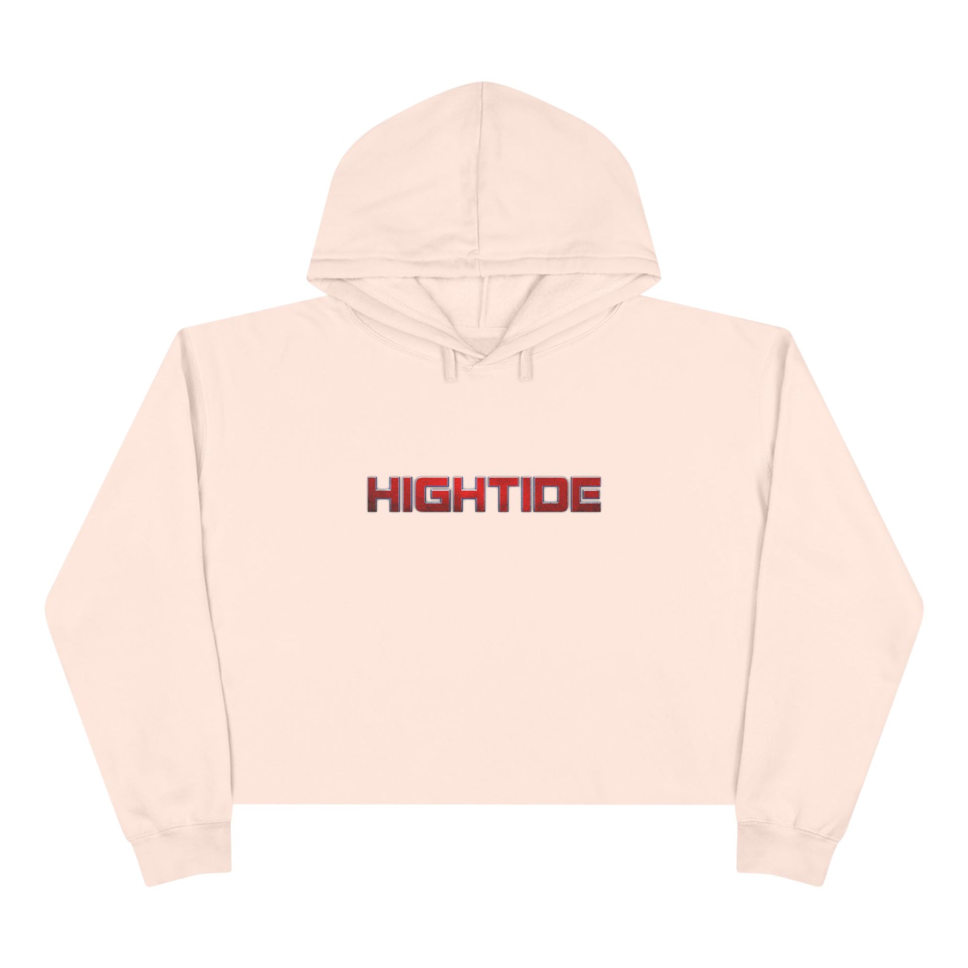 Trendy Hightide Crop Hoodie for Beach Lovers, Summer Fashion, Casual Wear, Surf Style, Gift for Her