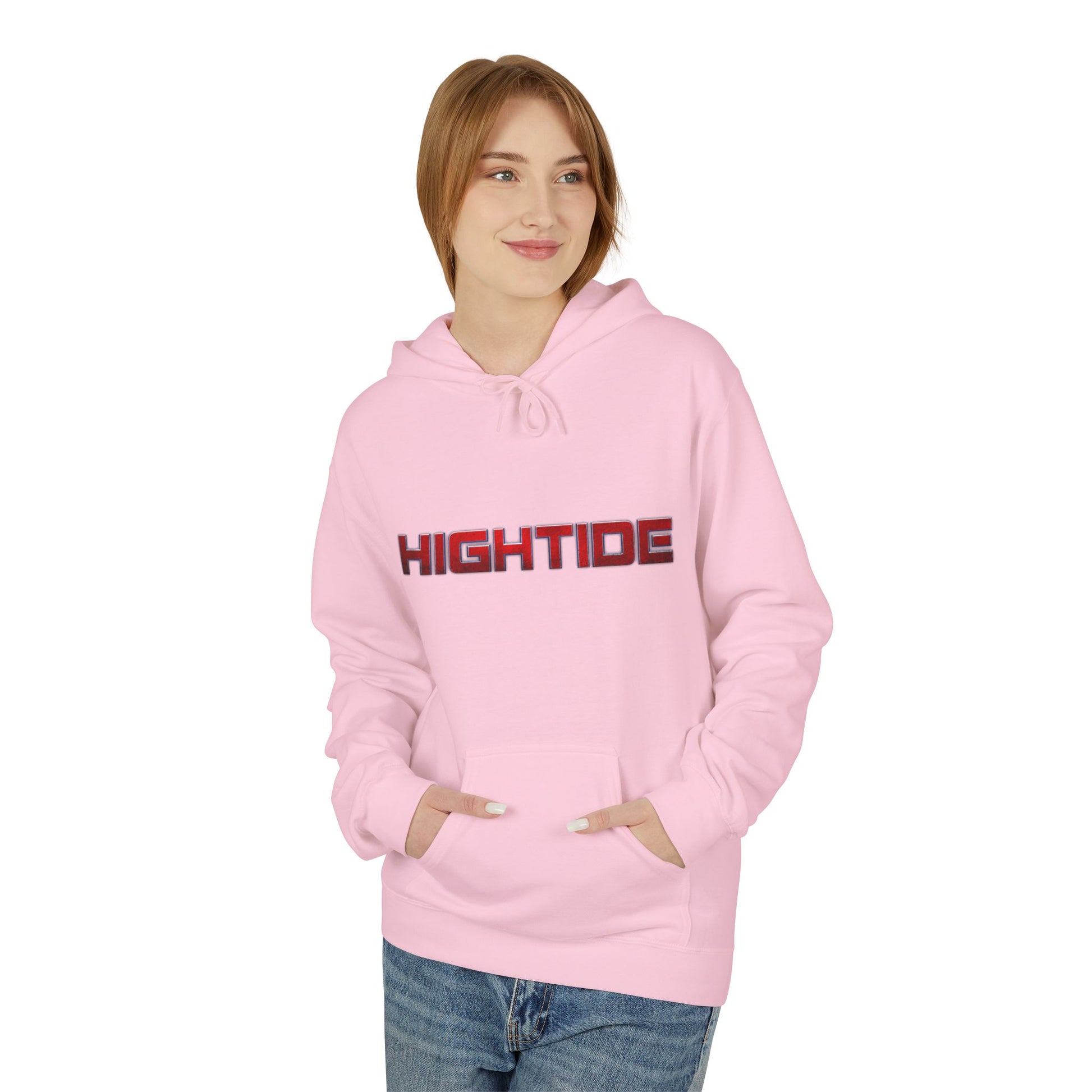 High Tide Softstyle Hoodie, Unisex Fleece Sweatshirt, Beach Vibe Apparel, Unique Gift for Surfers, Casual Comfort Wear