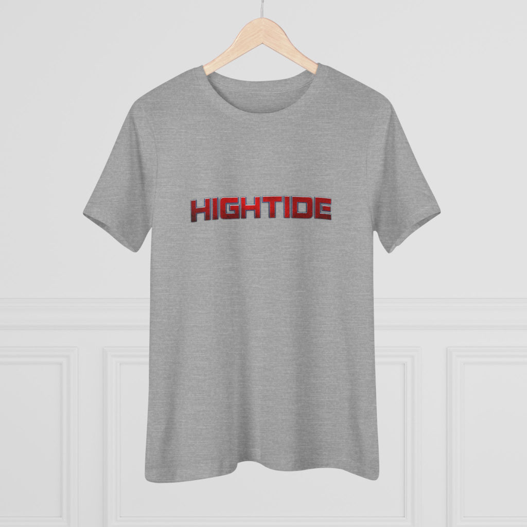 High Tide Women's Cotton Tee, Beachwear, Casual Summer Shirt, Gift for Ocean Lovers, Surf Tee, Everyday Comfort Top