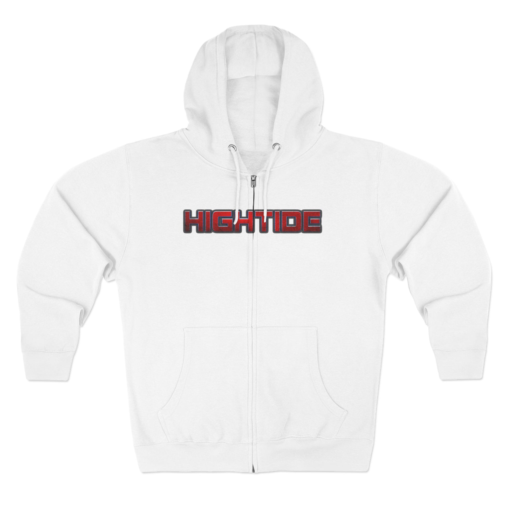 High Tide Unisex Zip Hoodie | Coastal Casual Wear, Surf Style, Beach Lover Gift, Comfortable Outerwear, Everyday Adventure