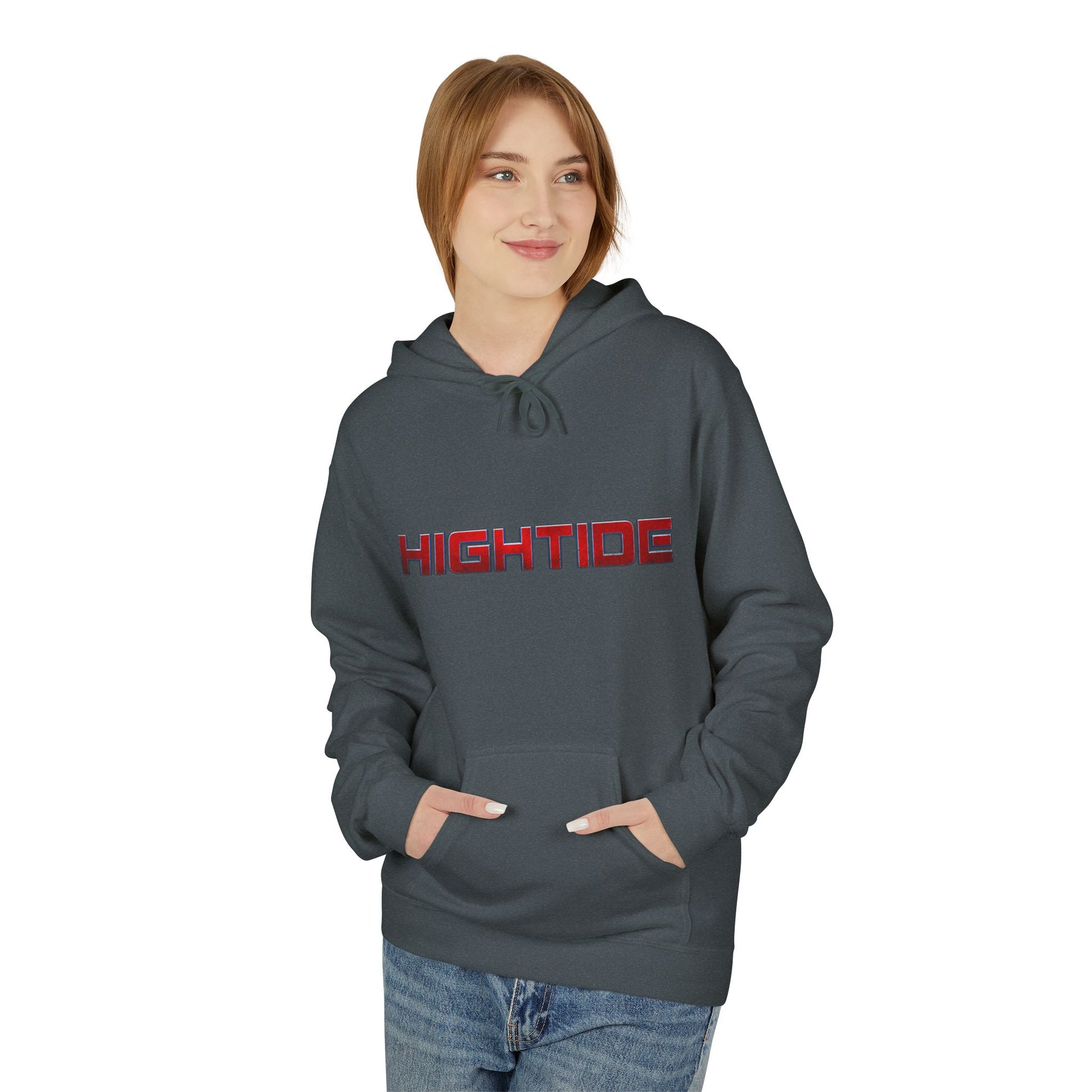 High Tide Softstyle Hoodie, Unisex Fleece Sweatshirt, Beach Vibe Apparel, Unique Gift for Surfers, Casual Comfort Wear