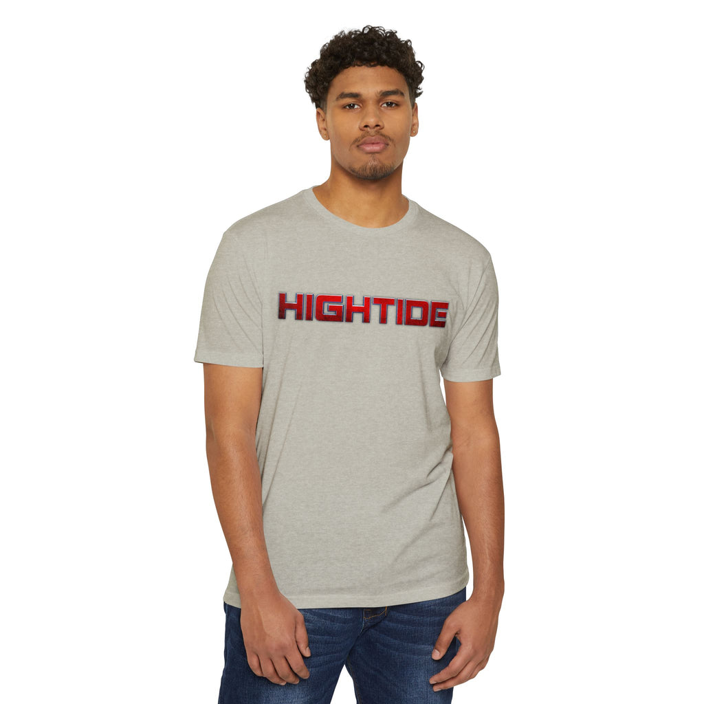 HighTide Unisex CVC Jersey T-shirt - Casual Summer Style, Beachwear, Gift for Ocean Lovers, Summer Vibes, Everyday Comfort