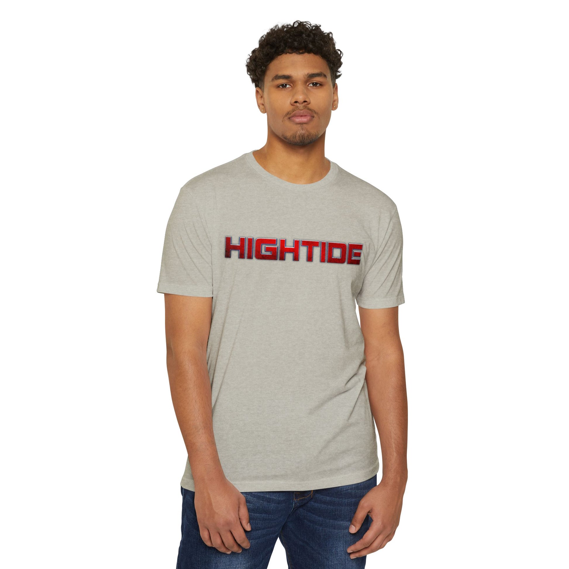 HighTide Unisex CVC Jersey T-shirt - Casual Summer Style, Beachwear, Gift for Ocean Lovers, Summer Vibes, Everyday Comfort