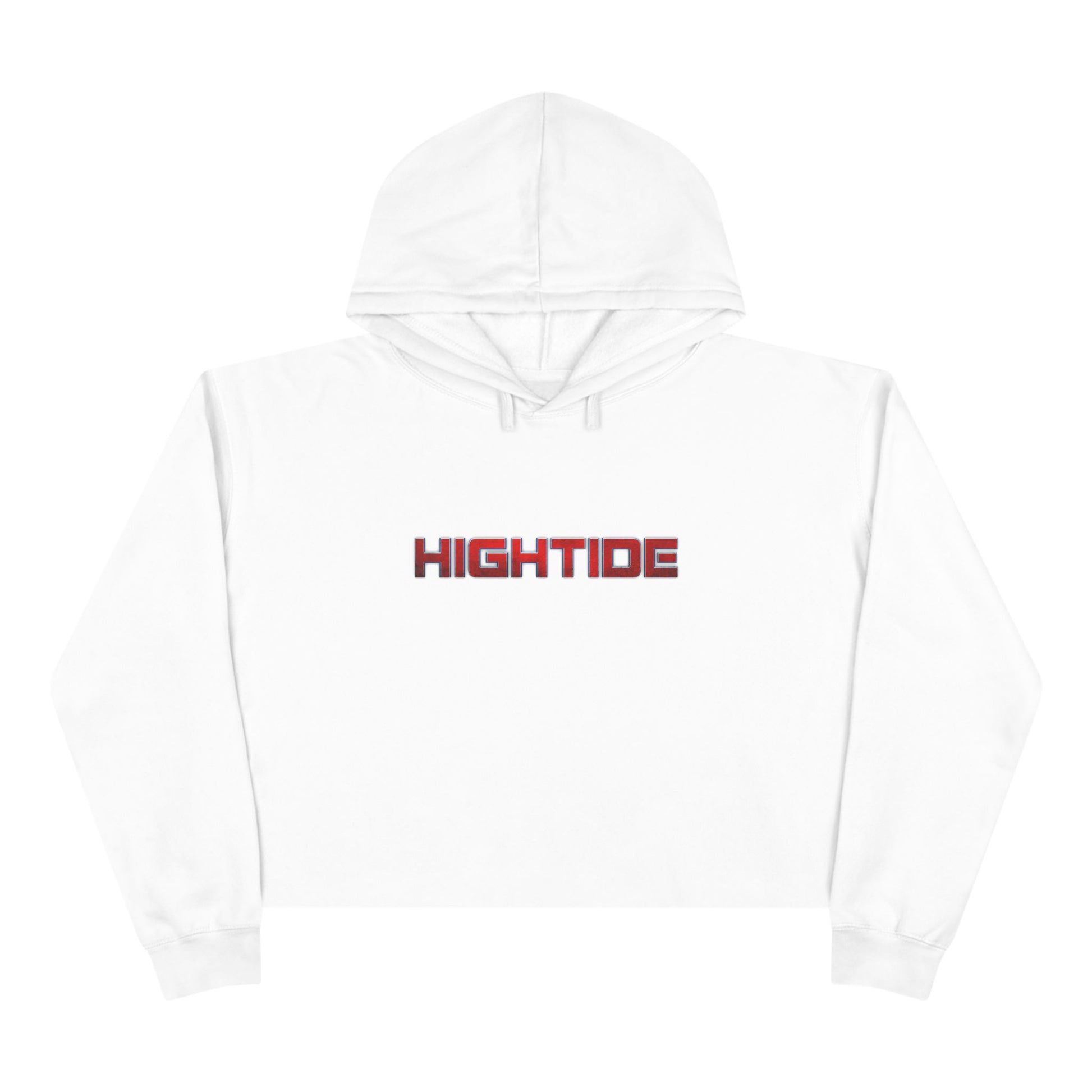 Trendy Hightide Crop Hoodie for Beach Lovers, Summer Fashion, Casual Wear, Surf Style, Gift for Her