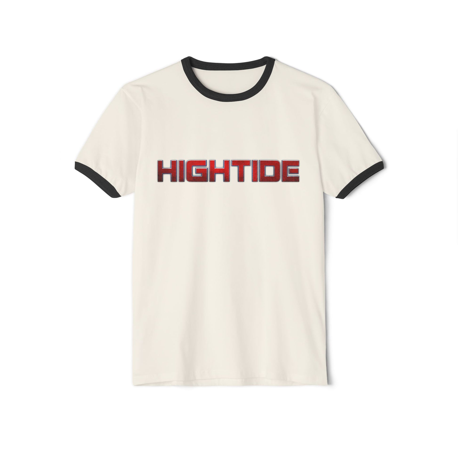 High Tide Ringer Tee - Unisex Cotton T-Shirt, Casual Summer Style, Beach Vibes, Gift for Ocean Lovers, Relaxed Fit Apparel