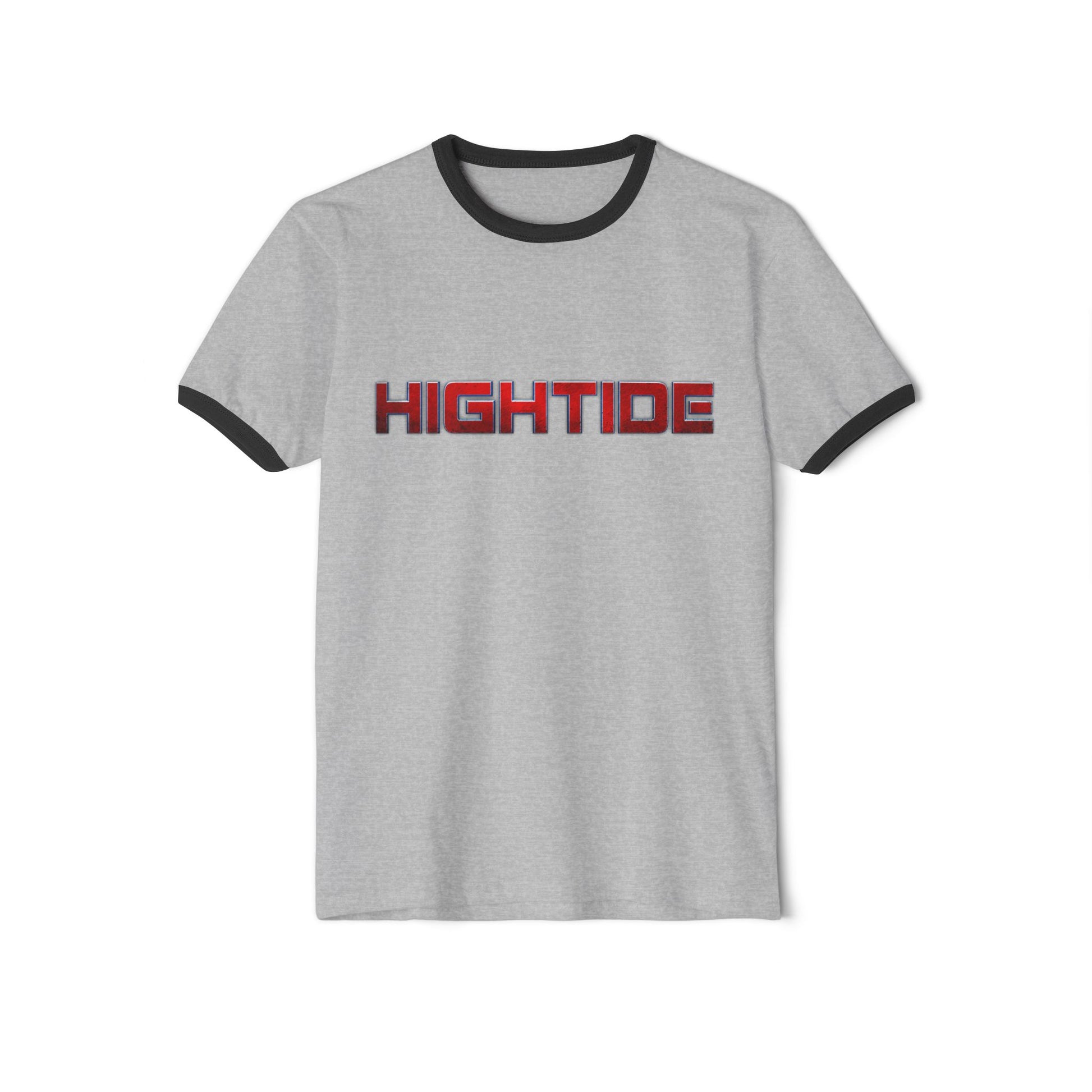 High Tide Ringer Tee - Unisex Cotton T-Shirt, Casual Summer Style, Beach Vibes, Gift for Ocean Lovers, Relaxed Fit Apparel