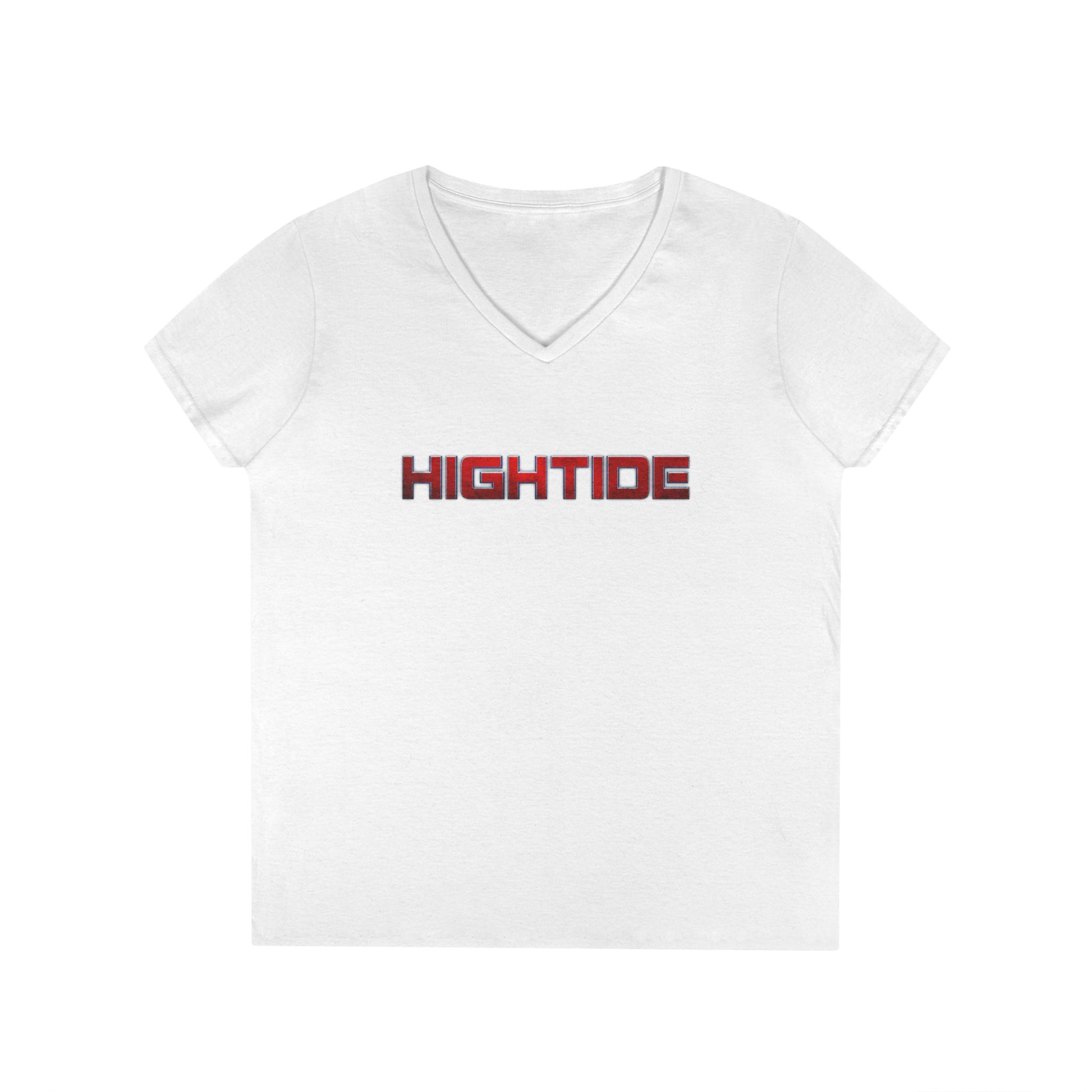 High Tide Ladies' V-Neck T-Shirt | Coastal Fashion, Beach Outfit, Summer Clothing, Casual Tee, Gift for Her