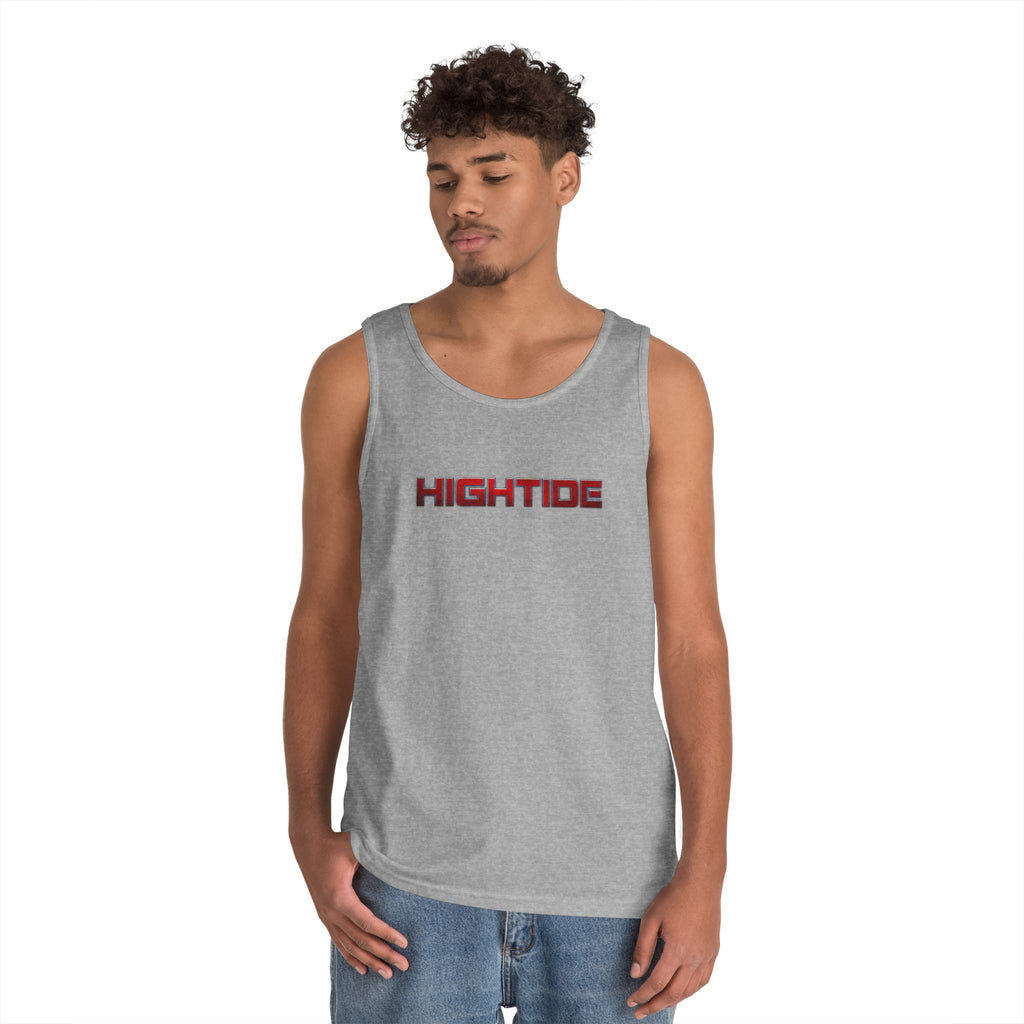 HighTide Unisex Cotton Tank Top, Summer Beach Wear, Casual Fitness Top, Gifts for Ocean Lovers, Outdoor Activities