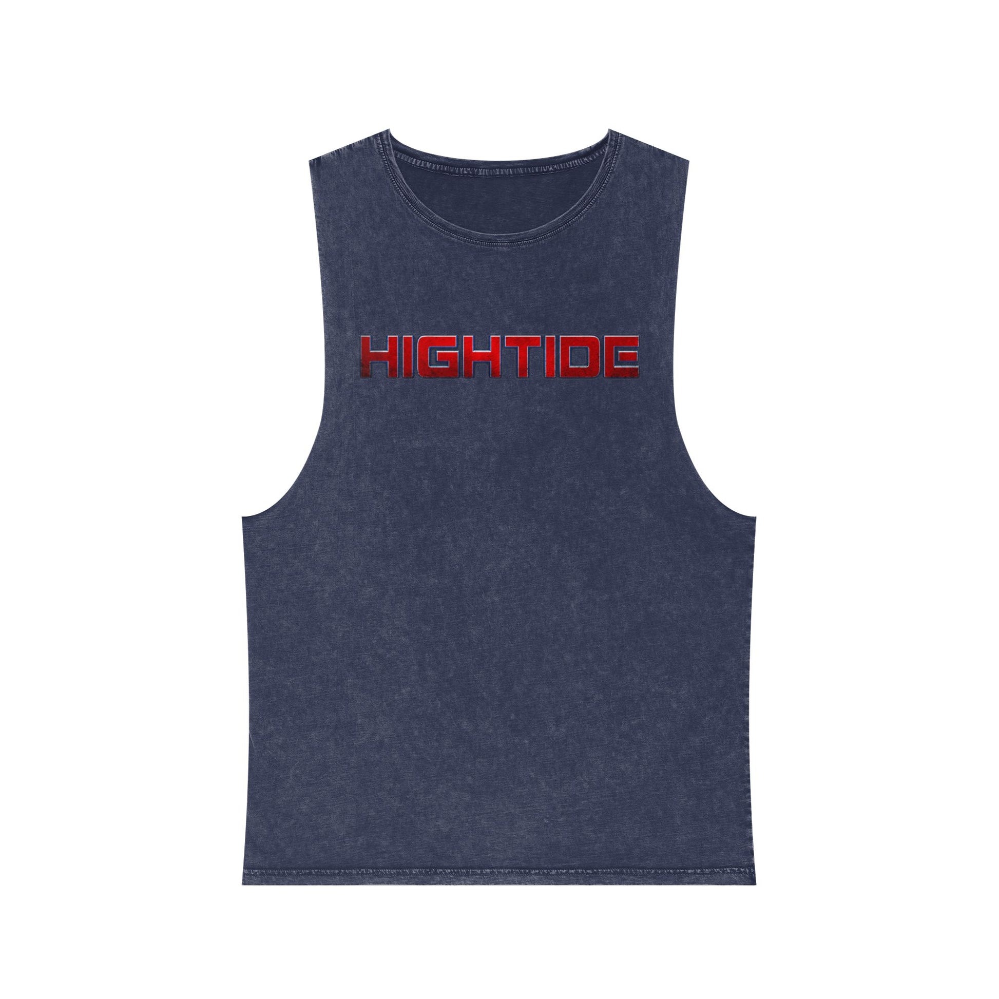 Vintage Stonewash Tank Top - Hightide Beachwear, Unisex Summer Tee, Casual Gym Shirt, Perfect for Vacations & Outdoor Activities