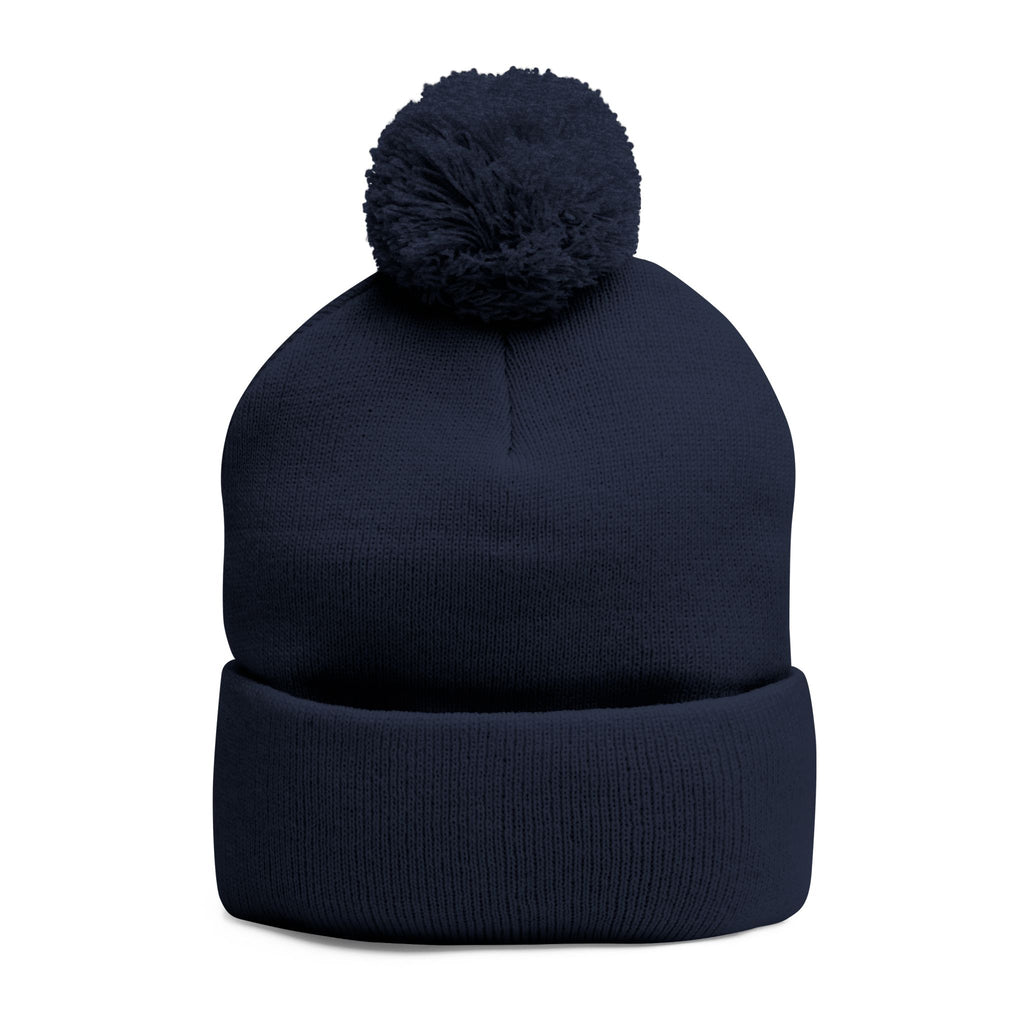 Pom-Pom Knit Cap (Embroidery)