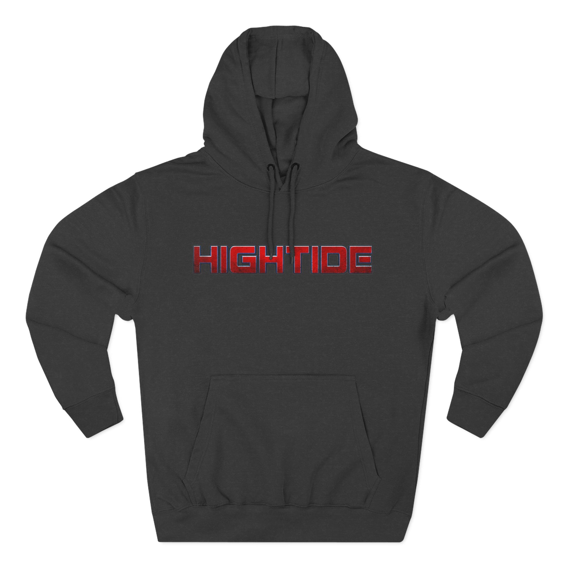 High Tide Three-Panel Fleece Hoodie - Cozy Beach Vibes, Great for Casual Wear, Summer Nights, Gift for Surf Lovers, Relaxation Wear