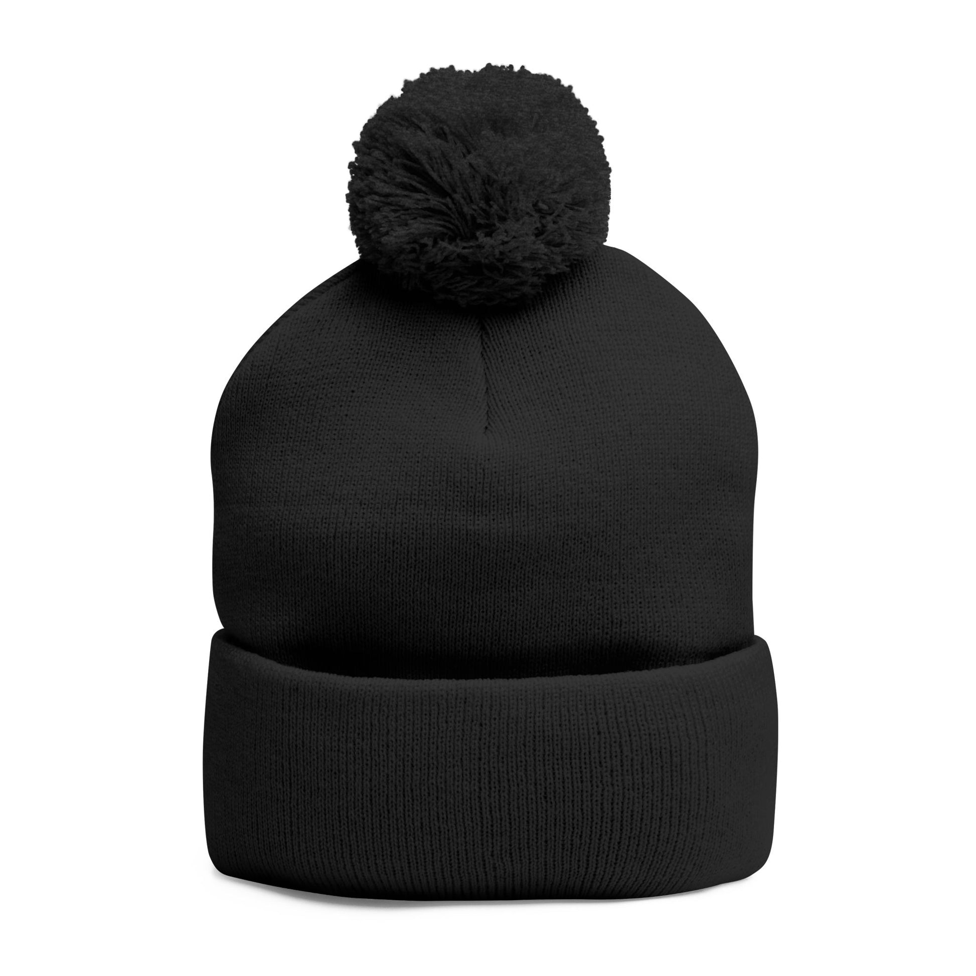 Pom-Pom Knit Cap (Embroidery)
