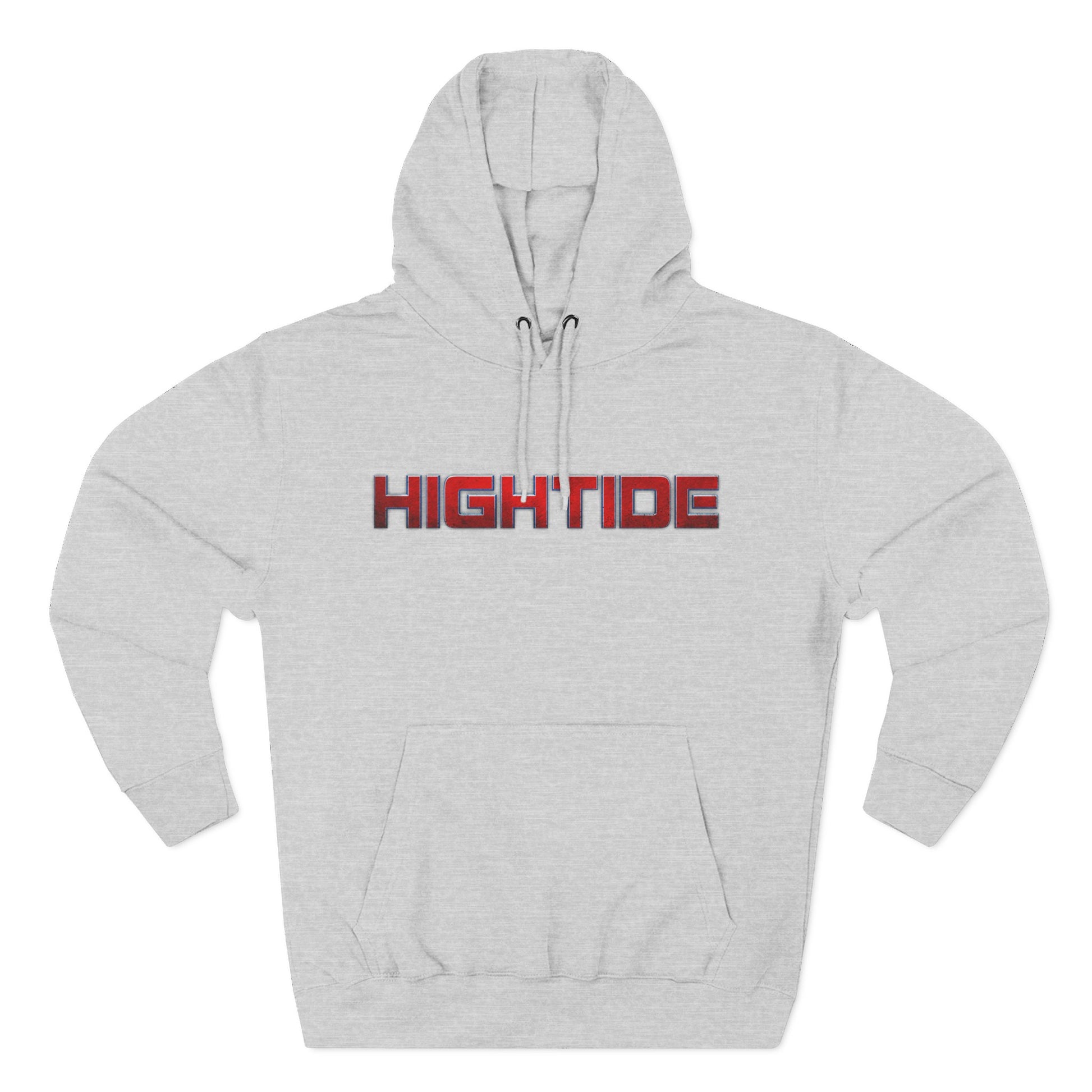 High Tide Three-Panel Fleece Hoodie - Cozy Beach Vibes, Great for Casual Wear, Summer Nights, Gift for Surf Lovers, Relaxation Wear