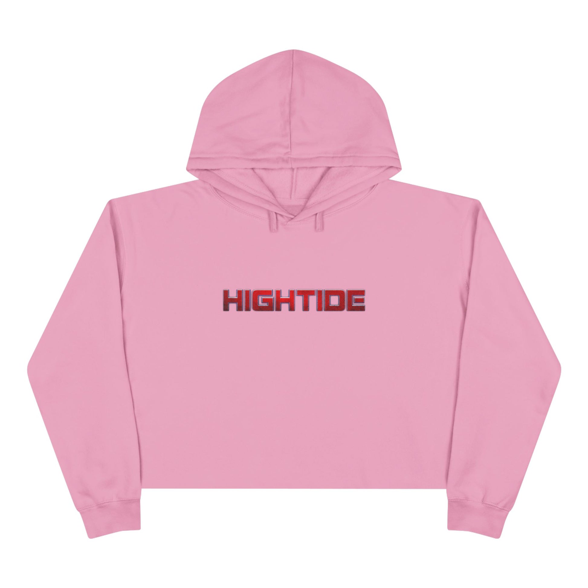 Trendy Hightide Crop Hoodie for Beach Lovers, Summer Fashion, Casual Wear, Surf Style, Gift for Her