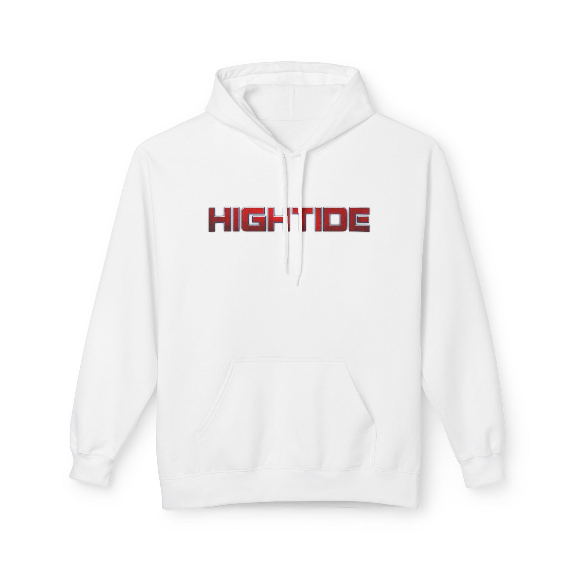 High Tide Unisex Fleece Hoodie, Cozy Beachwear, Casual Comfort, Gift for Surfers, Summer Vibes, Beach Party Essential
