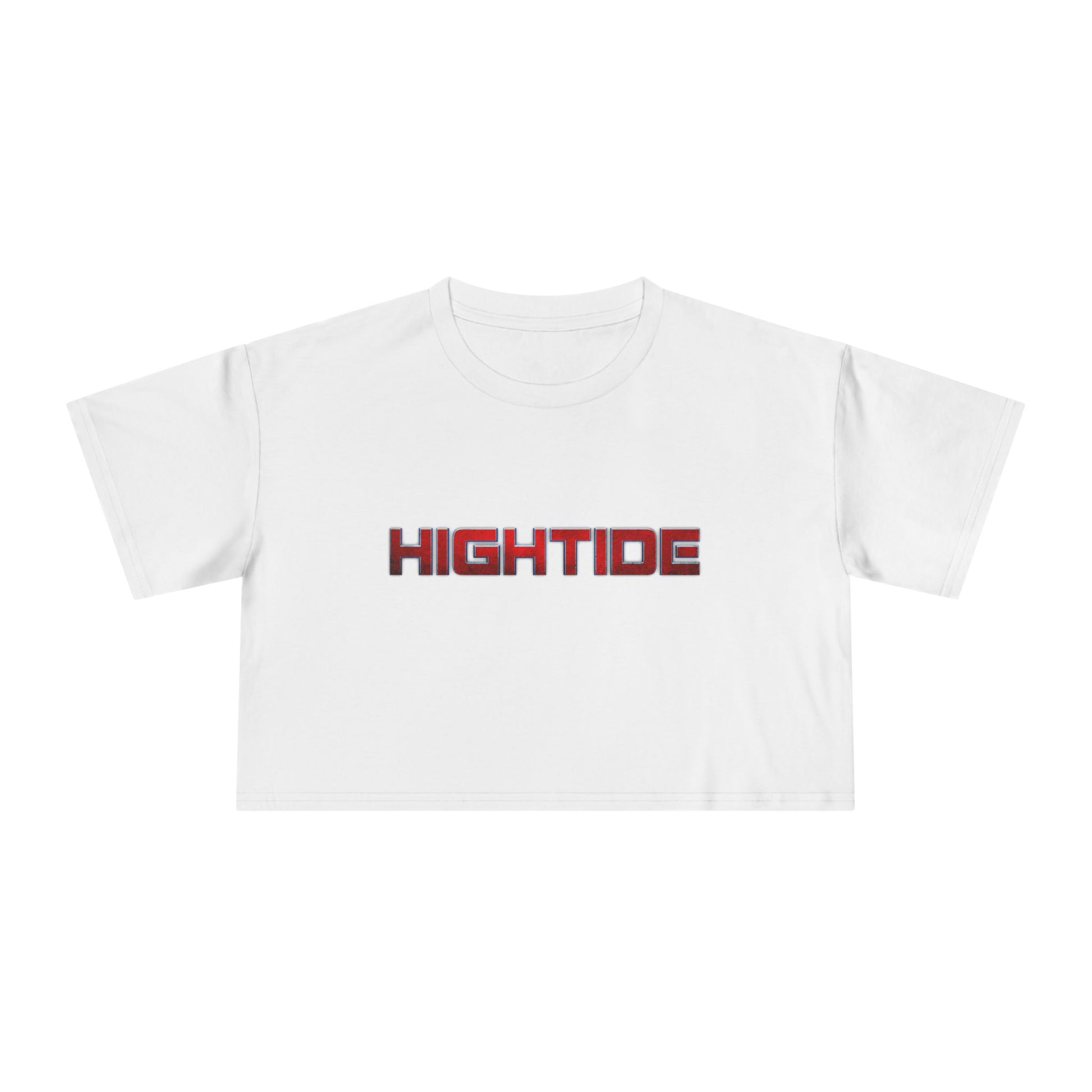 High Tide Women's Crop Tee - Casual Summer Top, Beach Wear, Trendy Outfit, Perfect Gift for Surf Lovers, Summer Vibes, Vacation Style