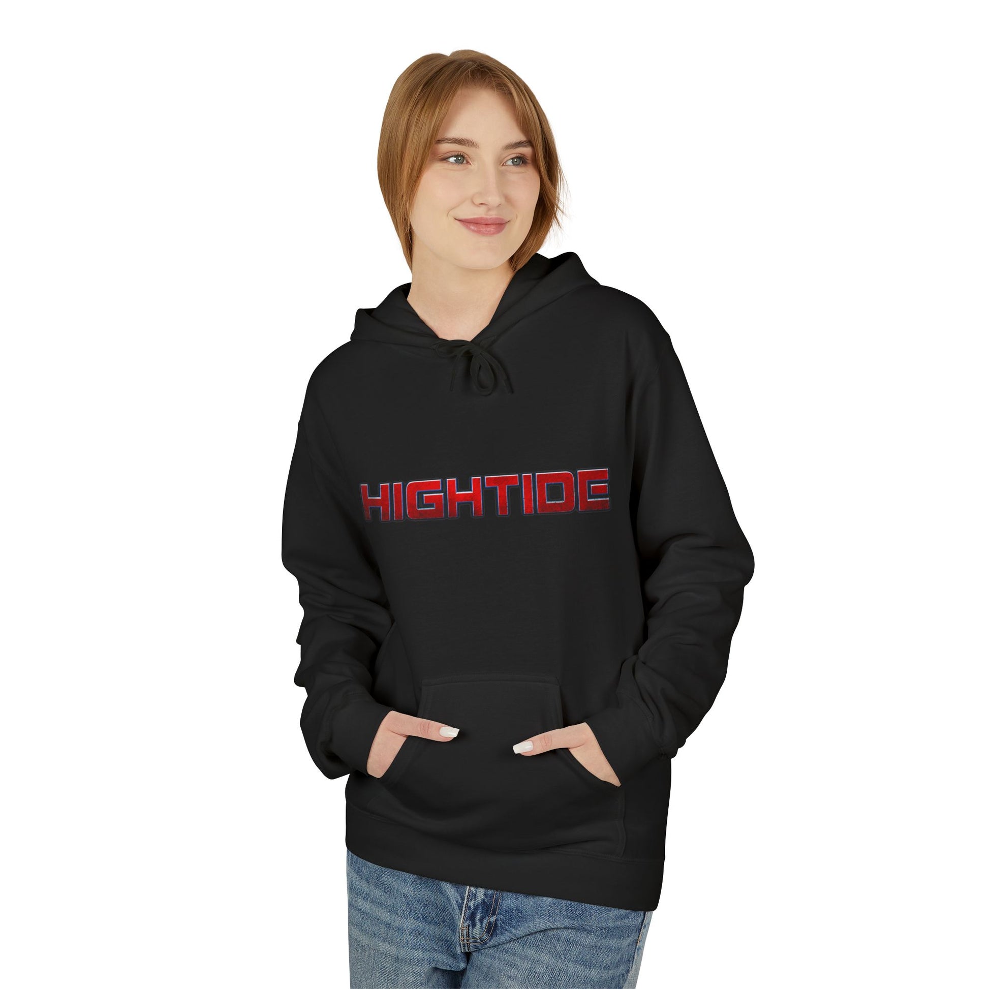High Tide Softstyle Hoodie, Unisex Fleece Sweatshirt, Beach Vibe Apparel, Unique Gift for Surfers, Casual Comfort Wear