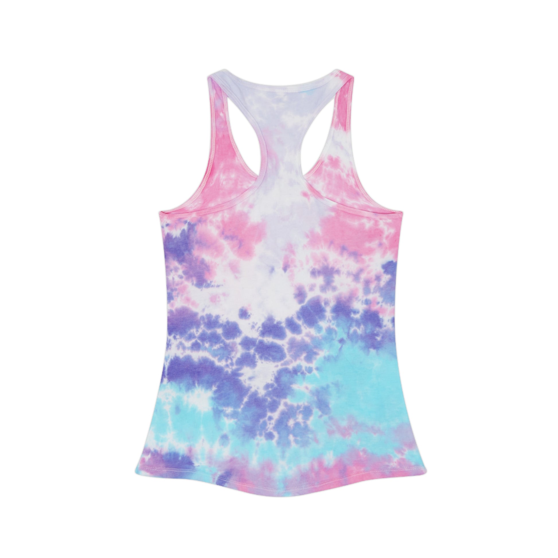 High Tide Tie Dye Racerback Tank Top | Beach Day Essential, Summer Vibes, Festival Wear, Personalized Gift, Active Lifestyle Apparel
