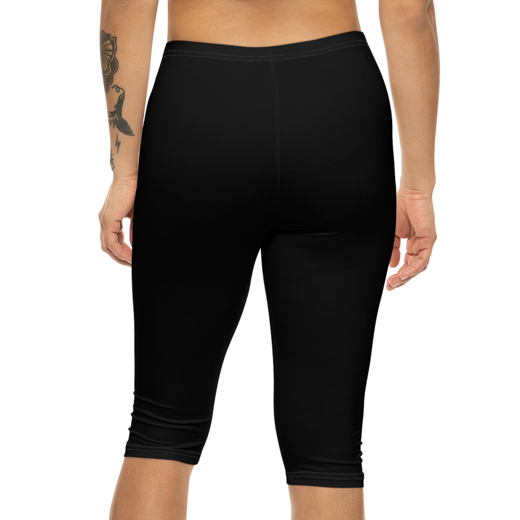 Trendy Women's Capri Leggings with HIGHTOE Design, Stylish Workout Pants, Comfortable Athleisure, Perfect for Yoga and Casual Wear