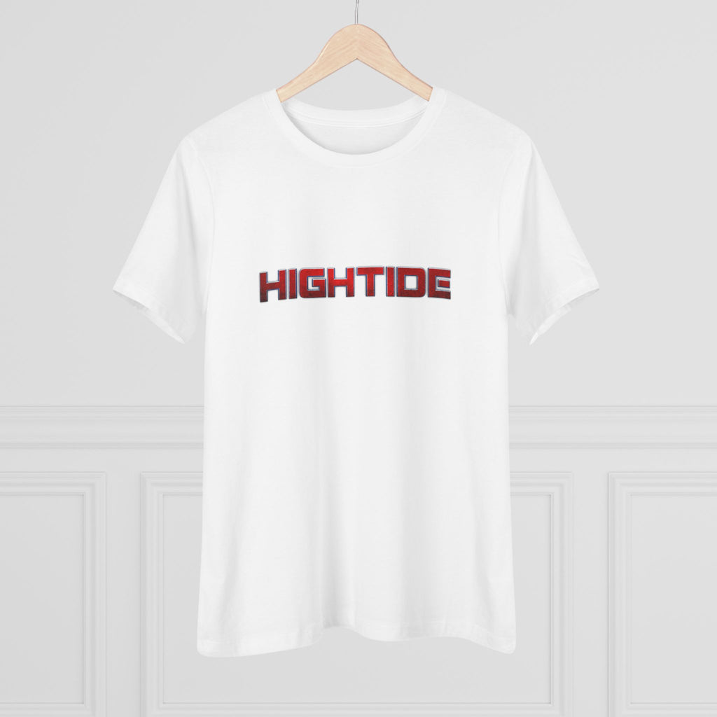 High Tide Women's Cotton Tee, Beachwear, Casual Summer Shirt, Gift for Ocean Lovers, Surf Tee, Everyday Comfort Top