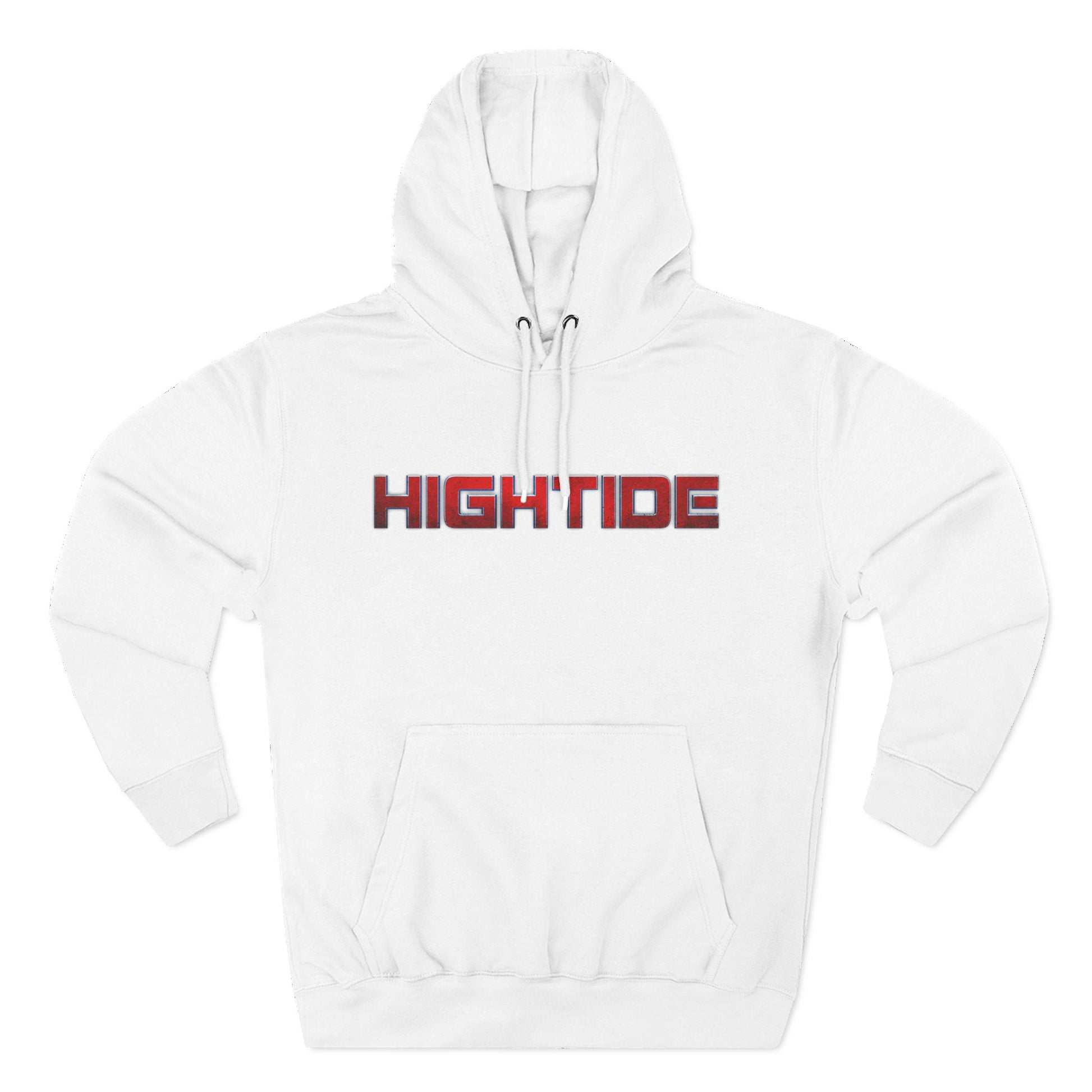 High Tide Three-Panel Fleece Hoodie - Cozy Beach Vibes, Great for Casual Wear, Summer Nights, Gift for Surf Lovers, Relaxation Wear