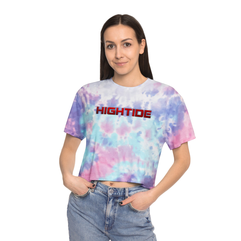 Chill Vibes Women's Tie-Dye Crop Tee | Perfect for Summer, Beach Days, Festivals, Casual Outfits, Gift for Her