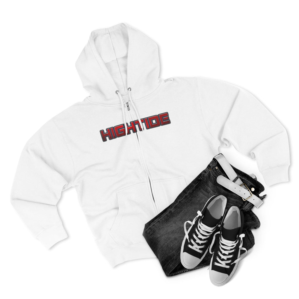 High Tide Unisex Zip Hoodie | Coastal Casual Wear, Surf Style, Beach Lover Gift, Comfortable Outerwear, Everyday Adventure