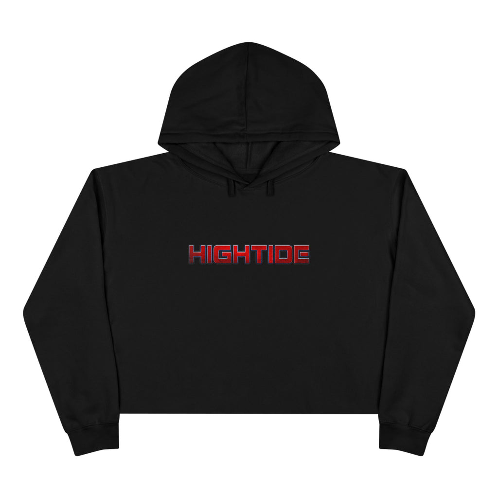 Trendy Hightide Crop Hoodie for Beach Lovers, Summer Fashion, Casual Wear, Surf Style, Gift for Her
