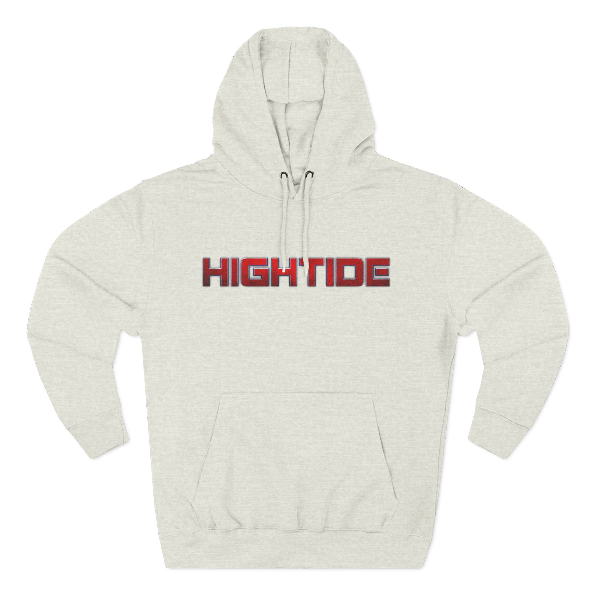 High Tide Three-Panel Fleece Hoodie - Cozy Beach Vibes, Great for Casual Wear, Summer Nights, Gift for Surf Lovers, Relaxation Wear