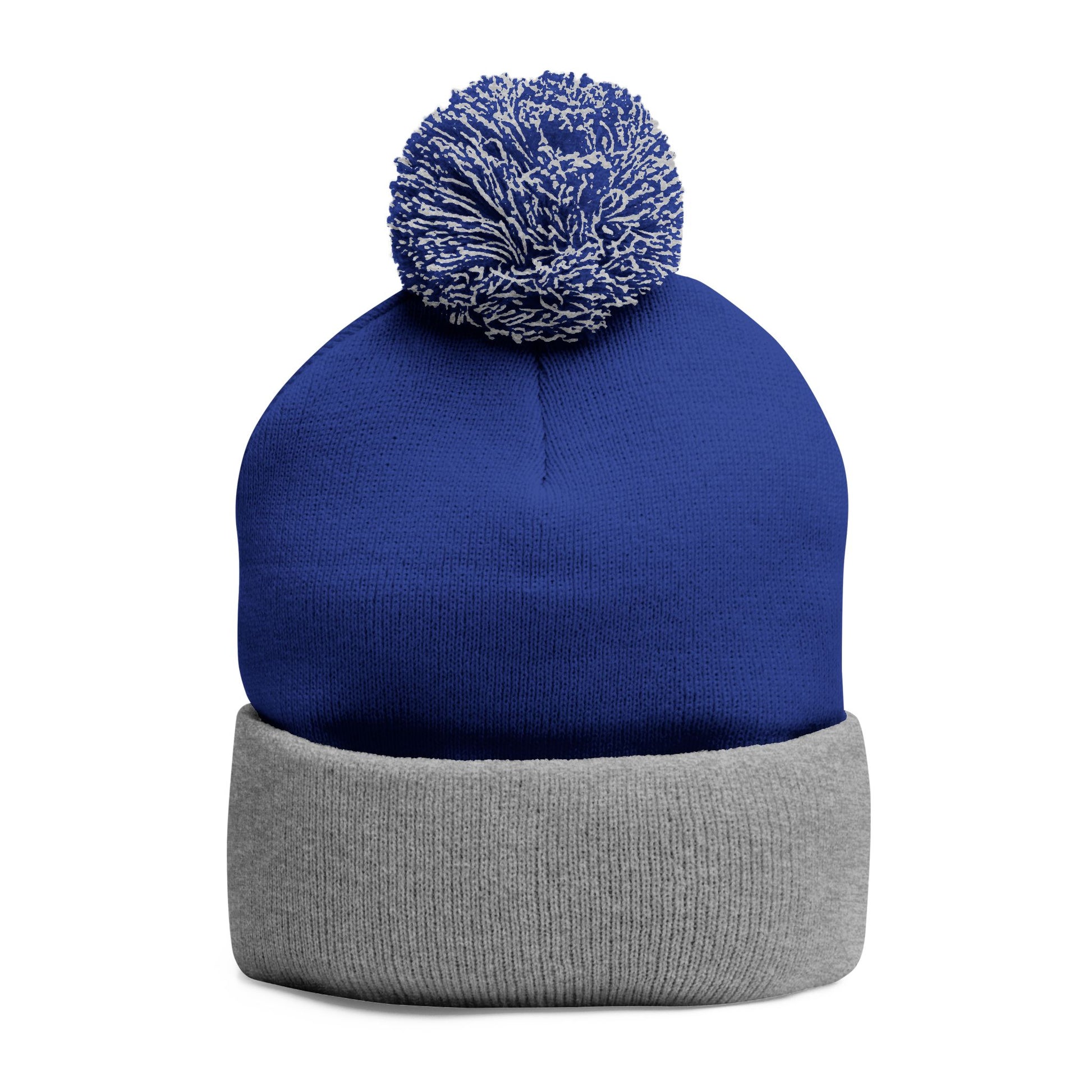 Pom-Pom Knit Cap (Embroidery)