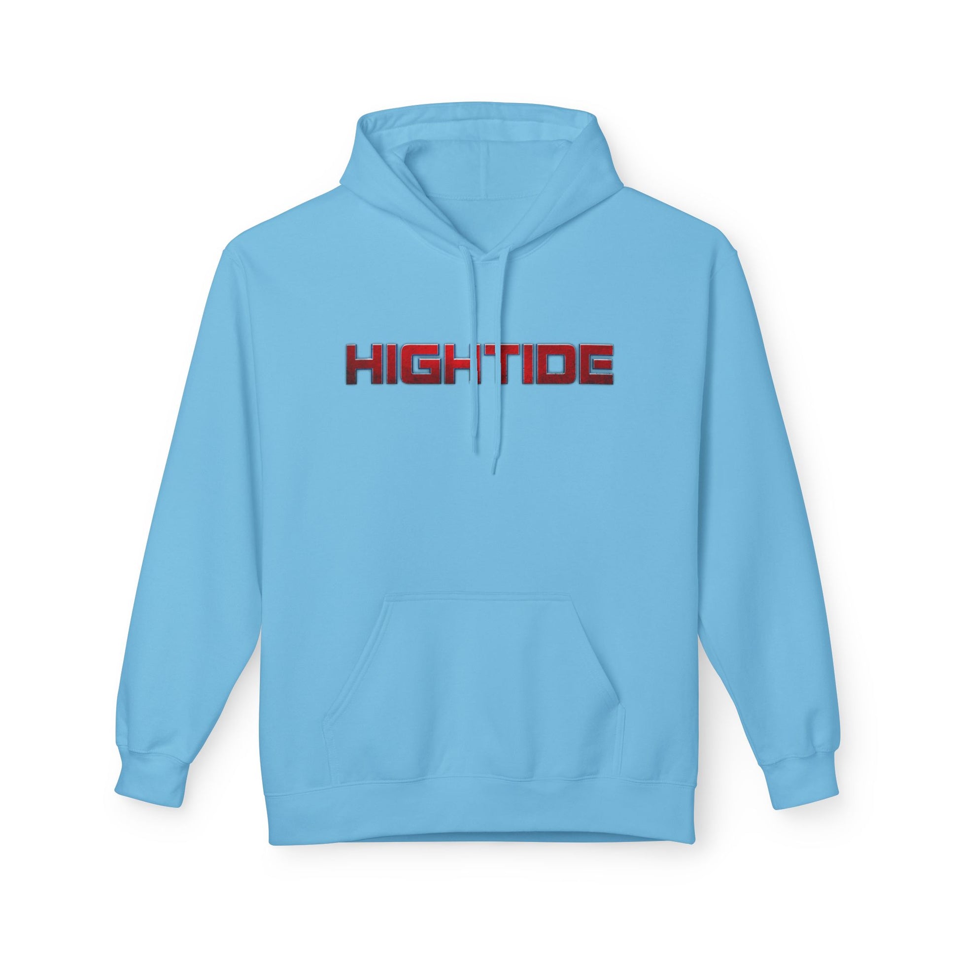 High Tide Unisex Fleece Hoodie, Cozy Beachwear, Casual Comfort, Gift for Surfers, Summer Vibes, Beach Party Essential