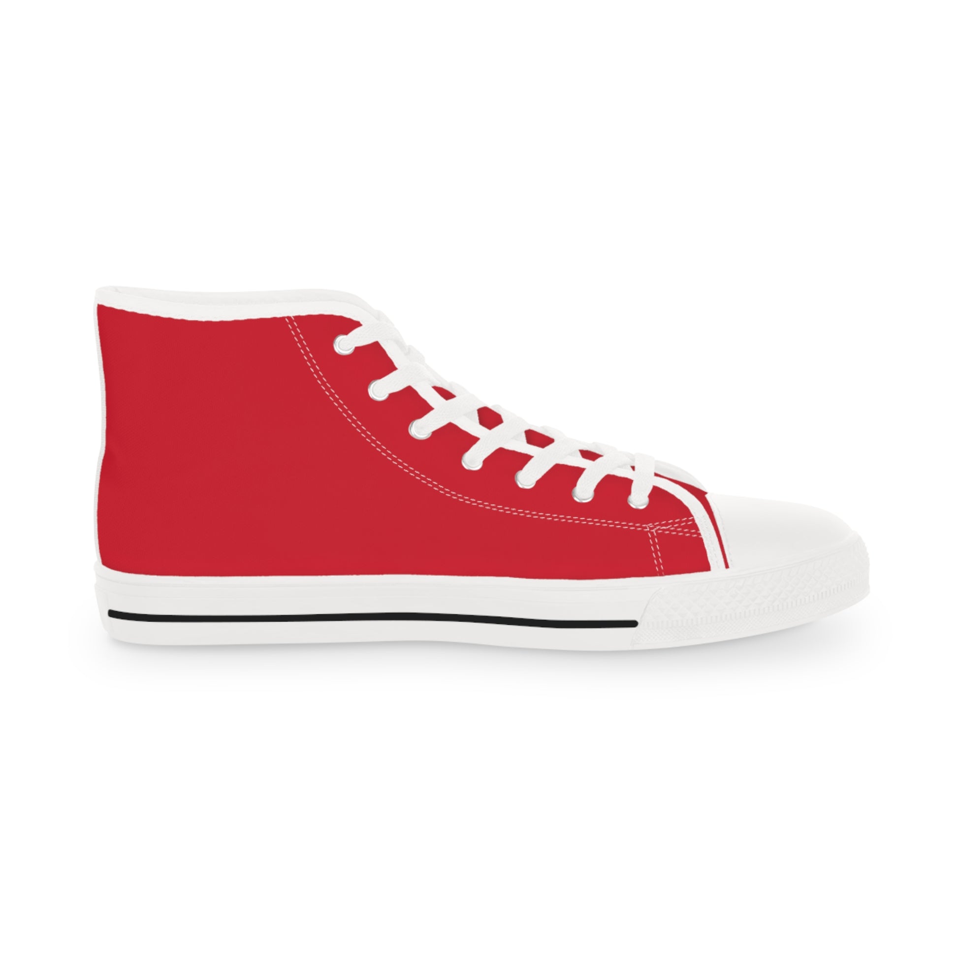 Sporty Red High Top Sneakers for Men | Stylish Streetwear, Casual Footwear, Trendy Kicks, Everyday Style, Gift for Him