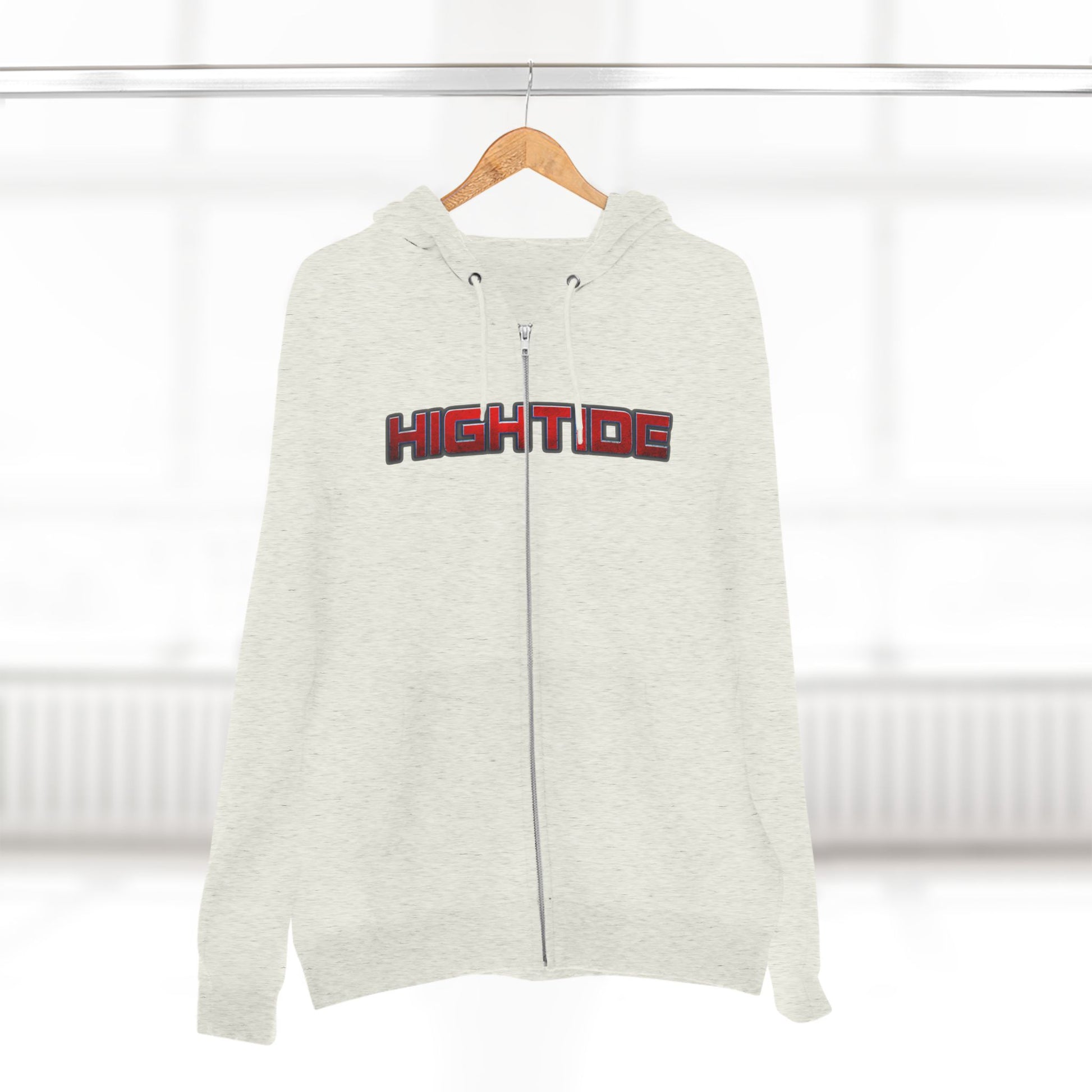 High Tide Unisex Zip Hoodie | Coastal Casual Wear, Surf Style, Beach Lover Gift, Comfortable Outerwear, Everyday Adventure