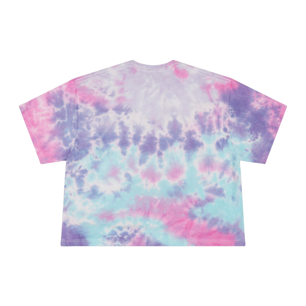 Chill Vibes Women's Tie-Dye Crop Tee | Perfect for Summer, Beach Days, Festivals, Casual Outfits, Gift for Her