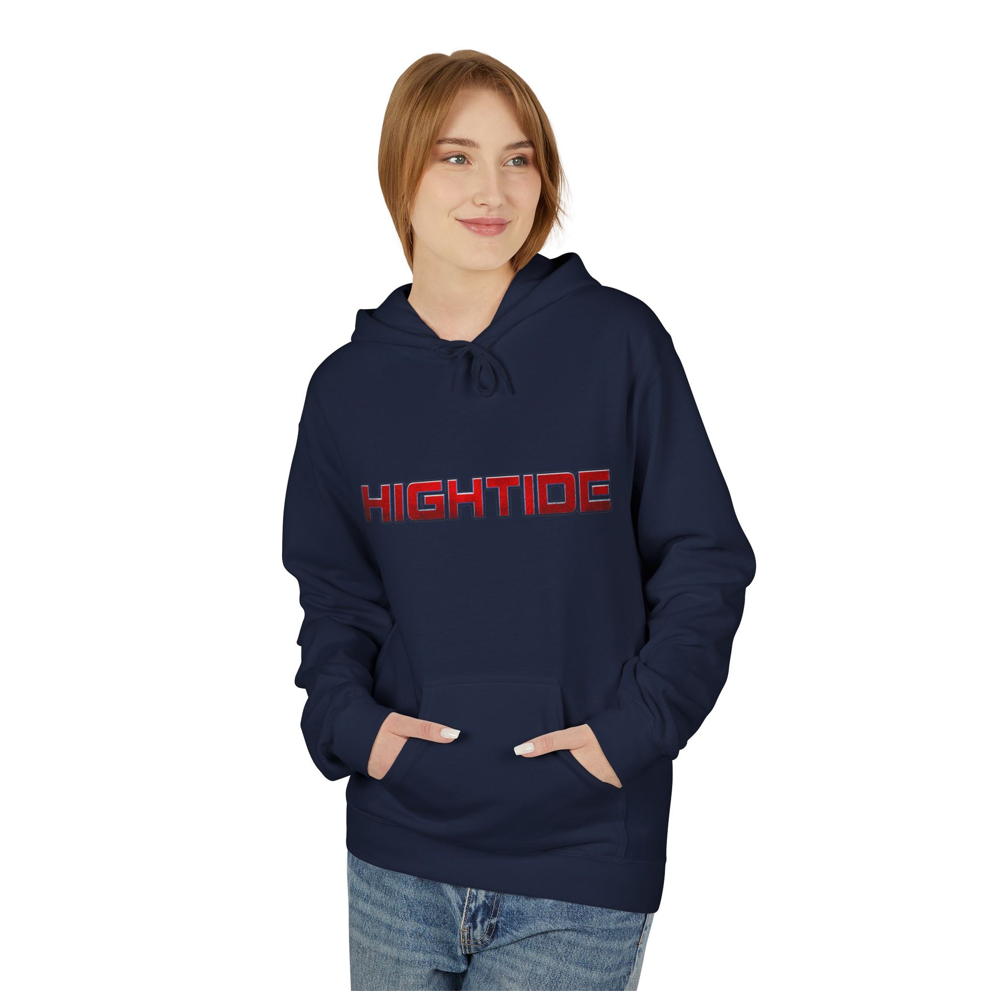 High Tide Softstyle Hoodie, Unisex Fleece Sweatshirt, Beach Vibe Apparel, Unique Gift for Surfers, Casual Comfort Wear