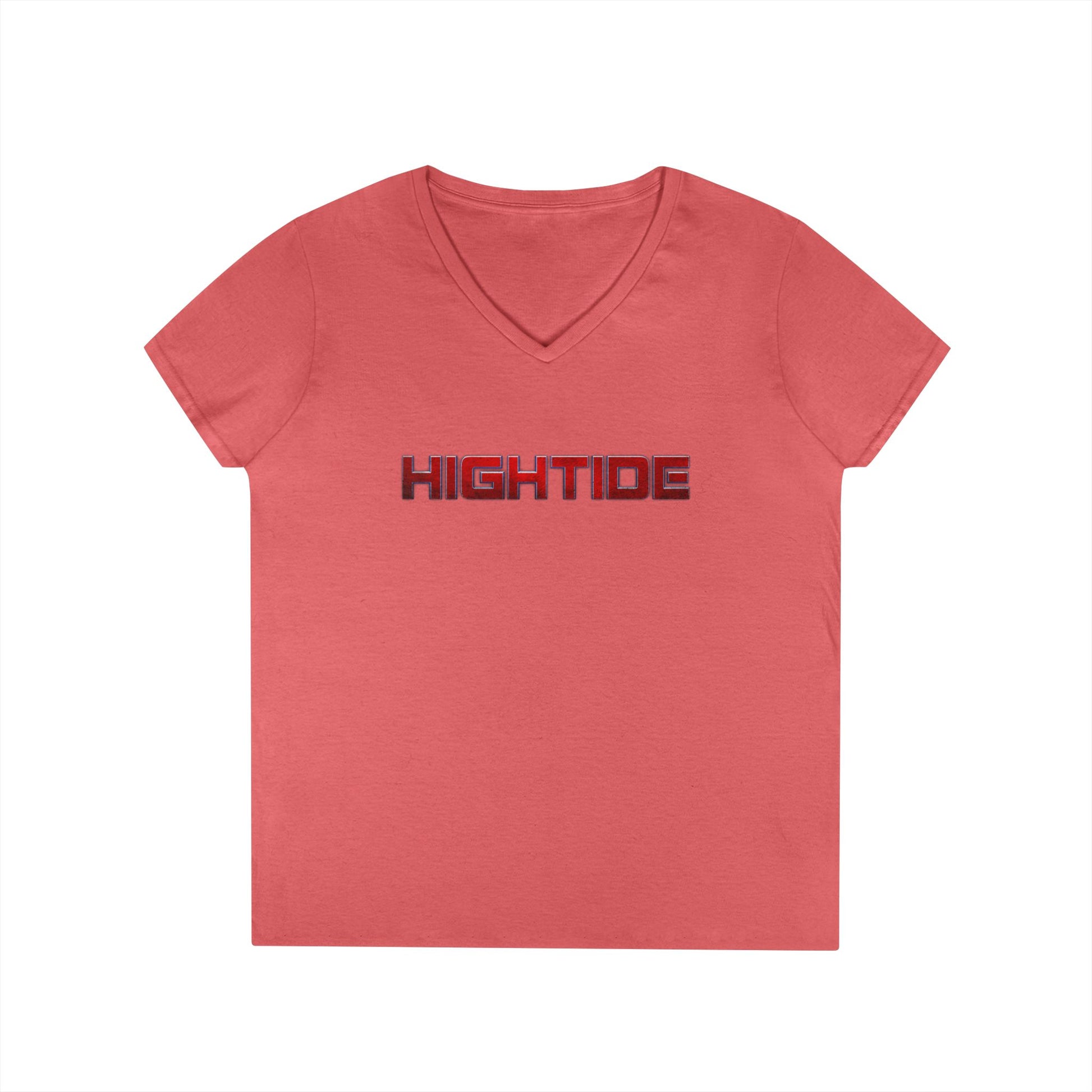 High Tide Ladies' V-Neck T-Shirt | Coastal Fashion, Beach Outfit, Summer Clothing, Casual Tee, Gift for Her