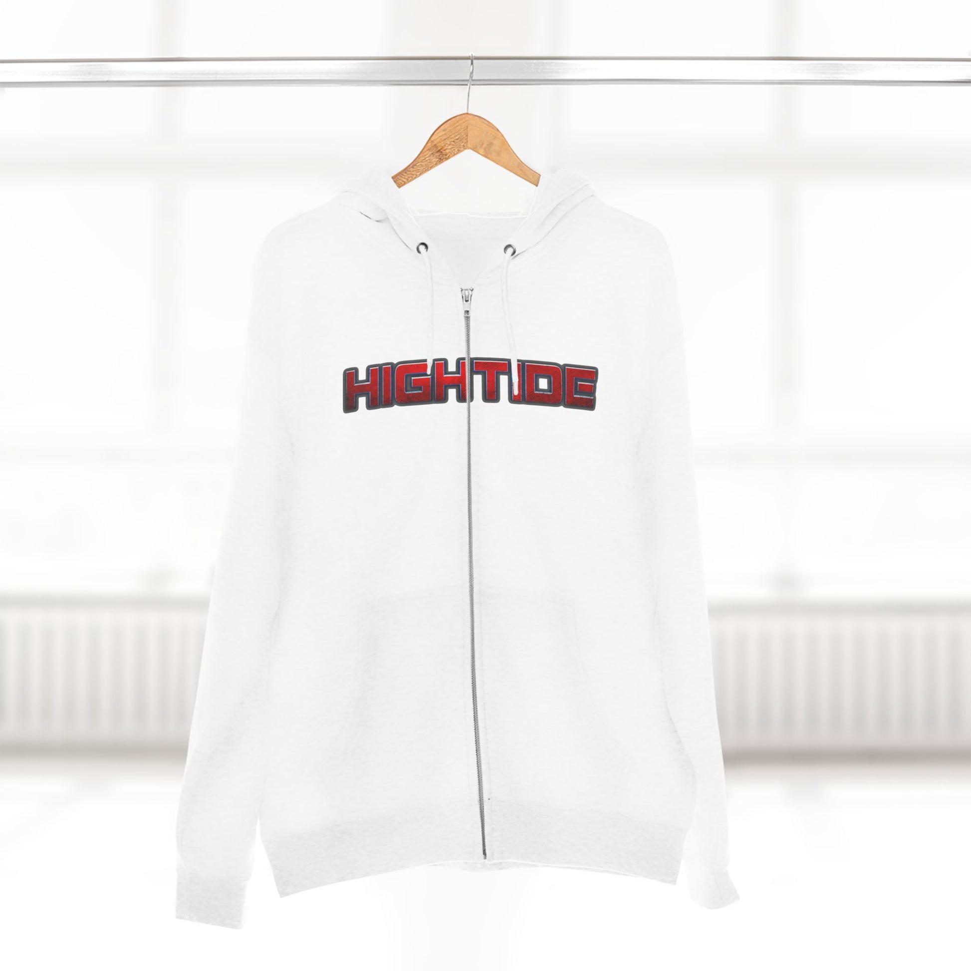 High Tide Unisex Zip Hoodie | Coastal Casual Wear, Surf Style, Beach Lover Gift, Comfortable Outerwear, Everyday Adventure