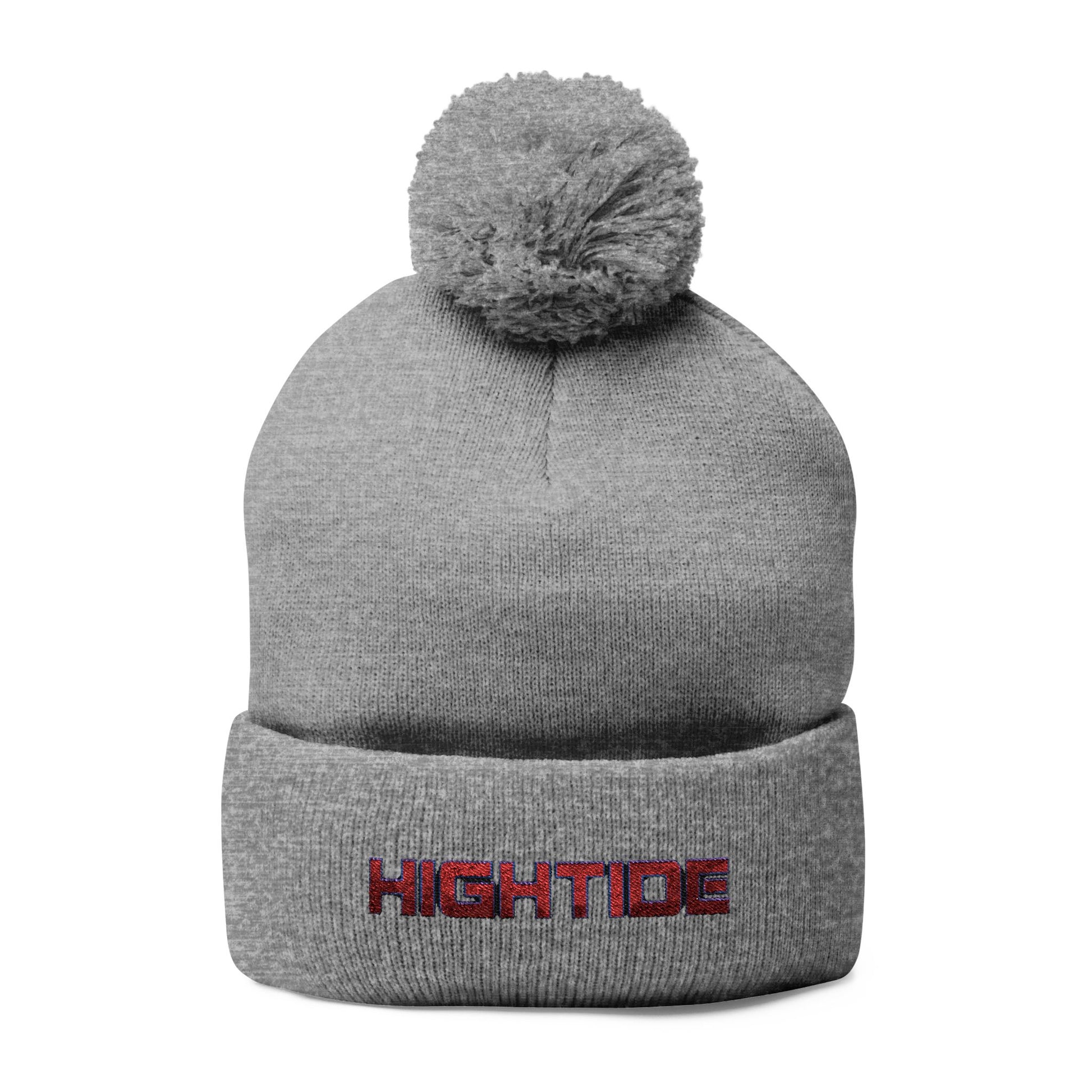 Pom-Pom Knit Cap (Embroidery)