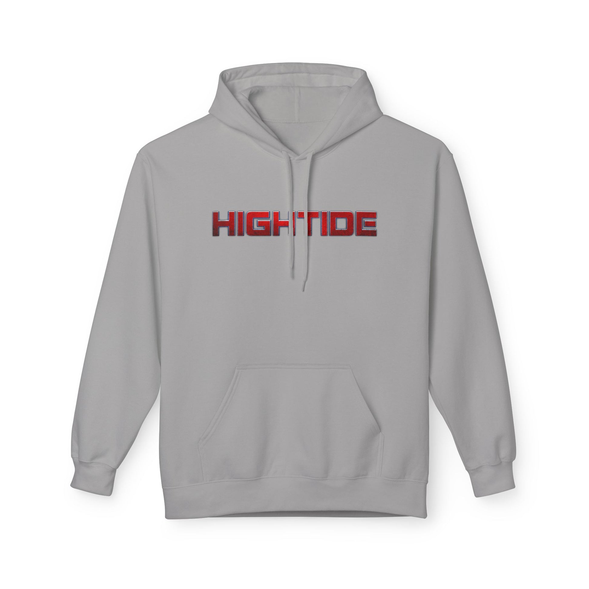 High Tide Unisex Fleece Hoodie, Cozy Beachwear, Casual Comfort, Gift for Surfers, Summer Vibes, Beach Party Essential