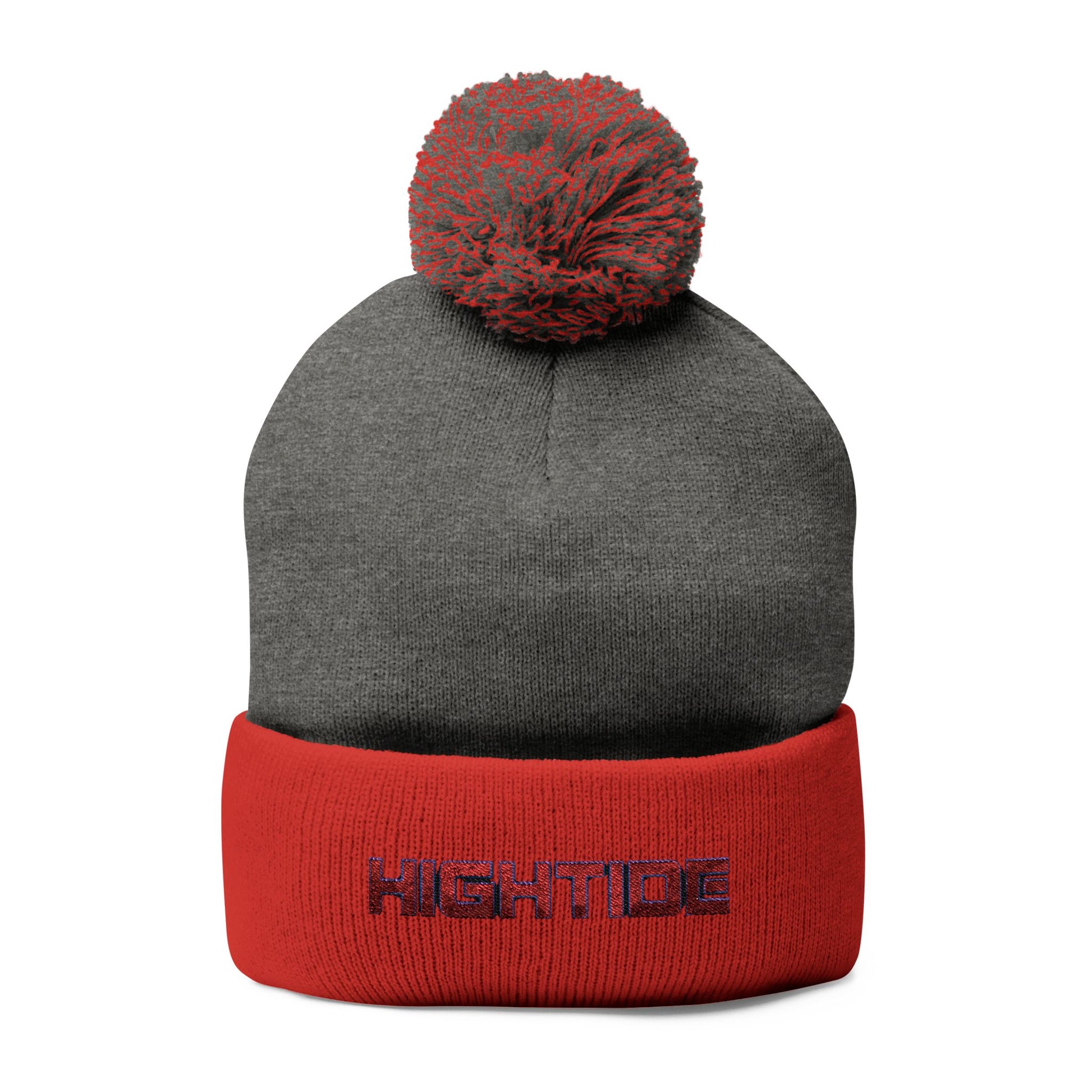 Pom-Pom Knit Cap (Embroidery)