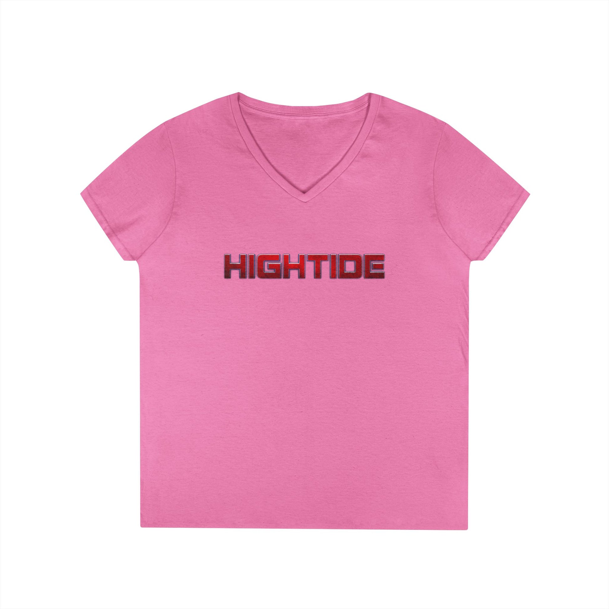 High Tide Ladies' V-Neck T-Shirt | Coastal Fashion, Beach Outfit, Summer Clothing, Casual Tee, Gift for Her