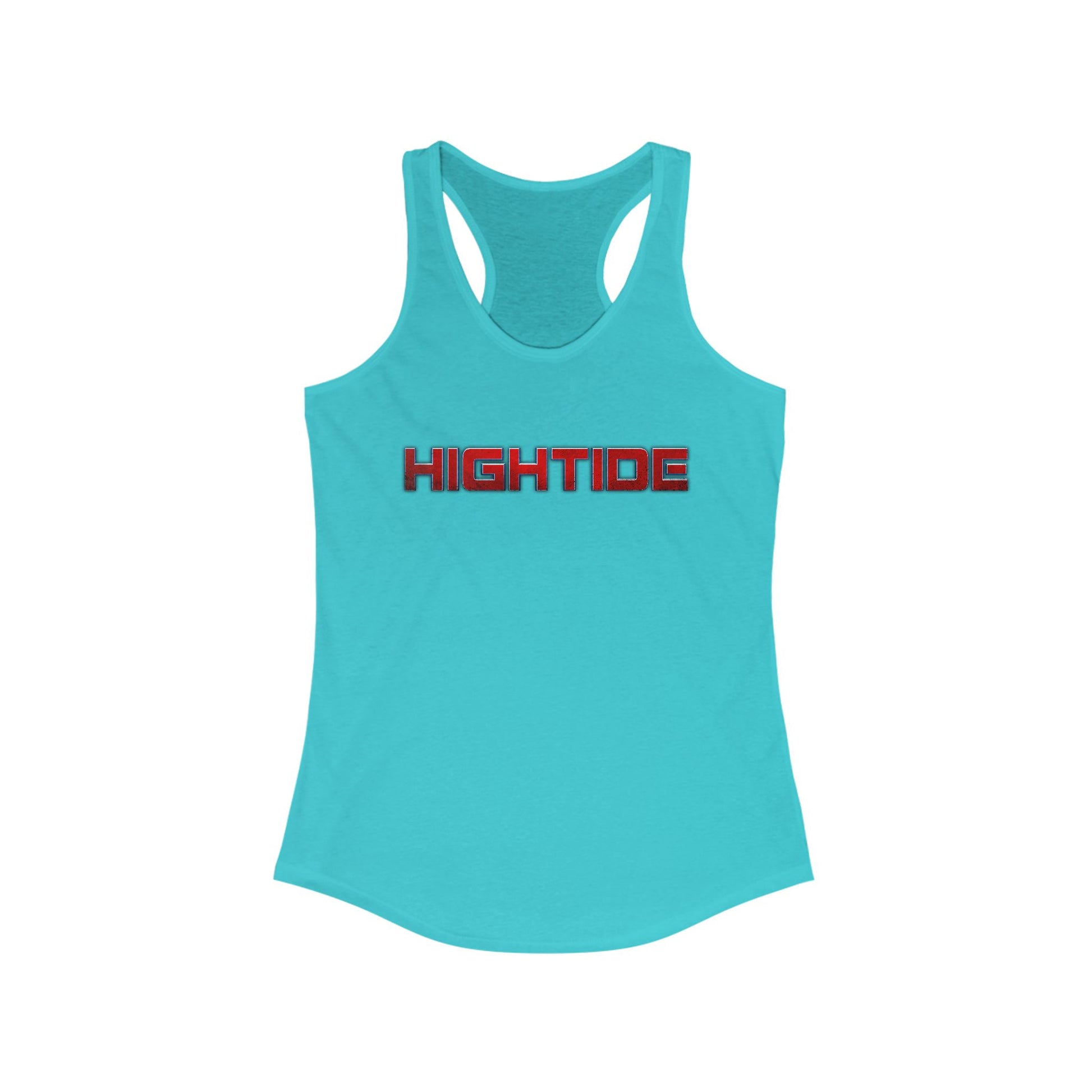 HighTide Women's Racerback Tank Top, Summer Workout Shirt, Beachwear, Casual Athleisure, Gift for Her, Vacation Tops